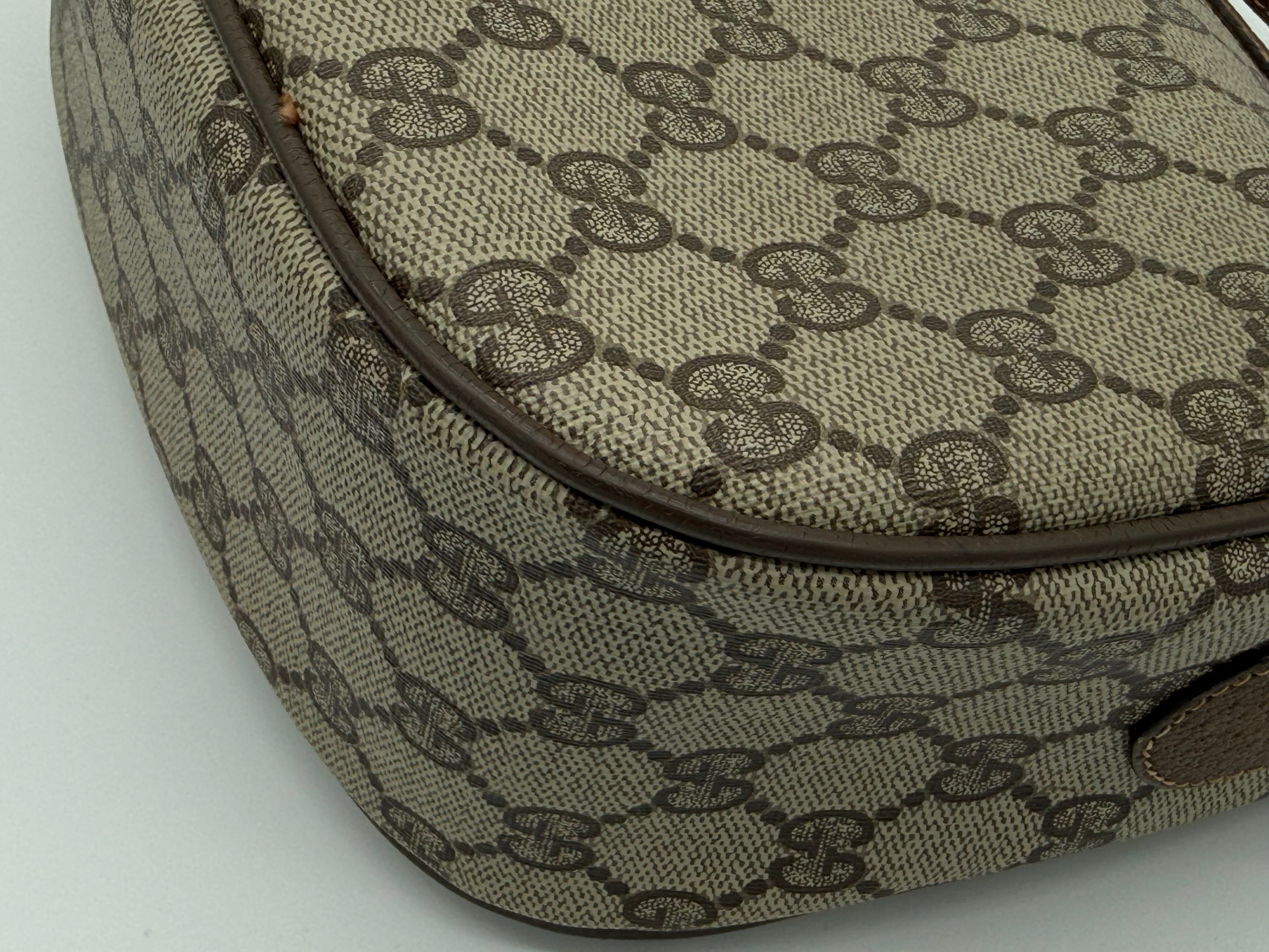 Gucci GG Supreme Web Sherry Line Shoulder Bag – Beige / Red / Gold (SKU: 152643)