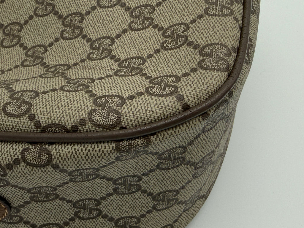 Gucci GG Supreme Web Sherry Line Shoulder Bag – Beige / Red / Gold (SKU: 152643)