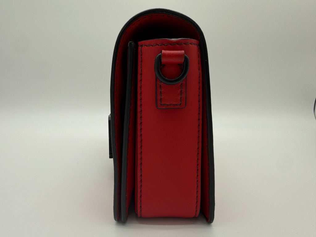Christian Dior Dio(r)evolution Flap Bag – Lipstick Red Calfskin Leather