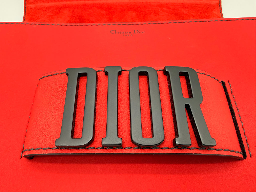 Christian Dior Dio(r)evolution Flap Bag – Lipstick Red Calfskin Leather