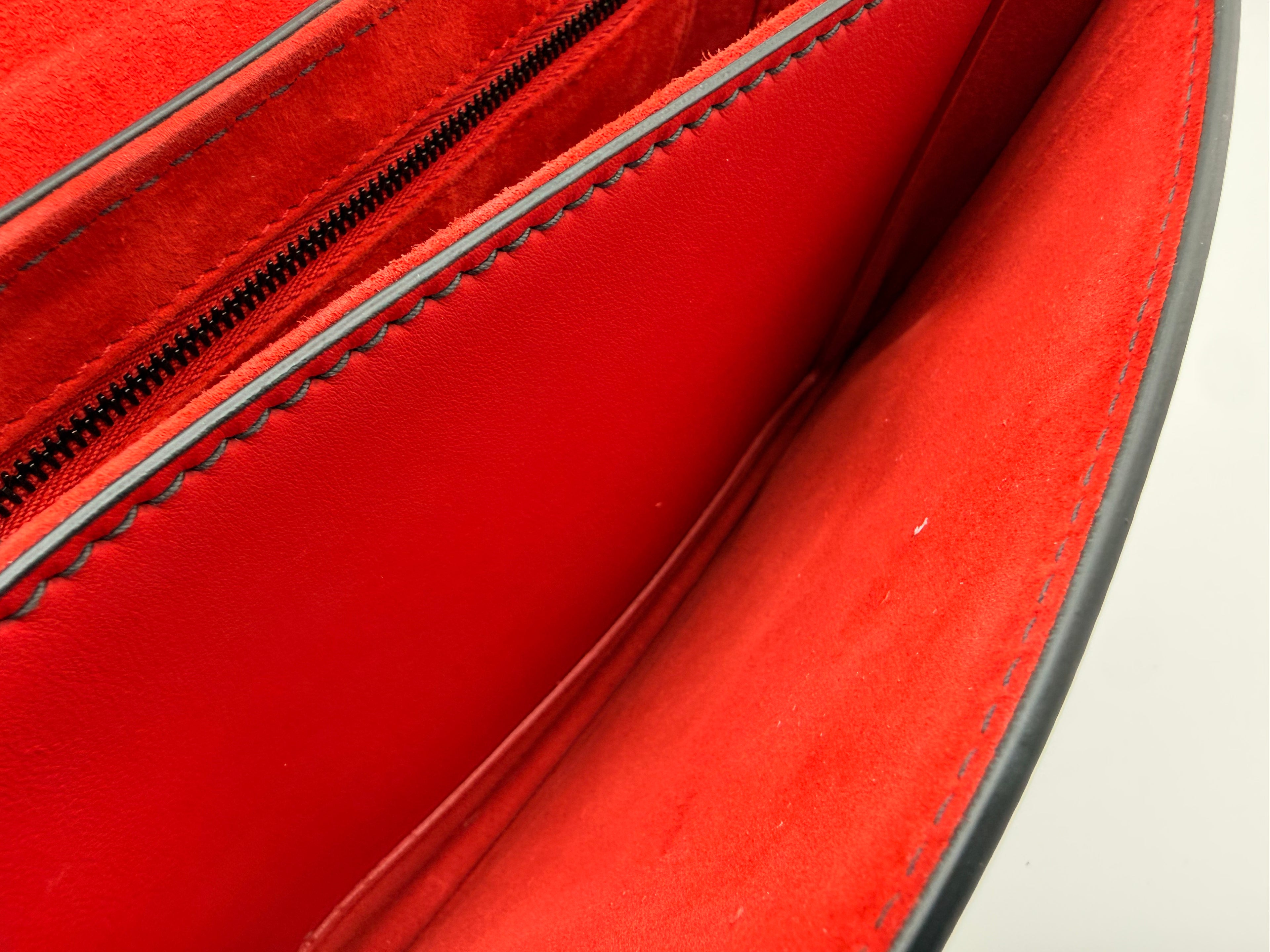 Christian Dior Dio(r)evolution Flap Bag – Lipstick Red Calfskin Leather