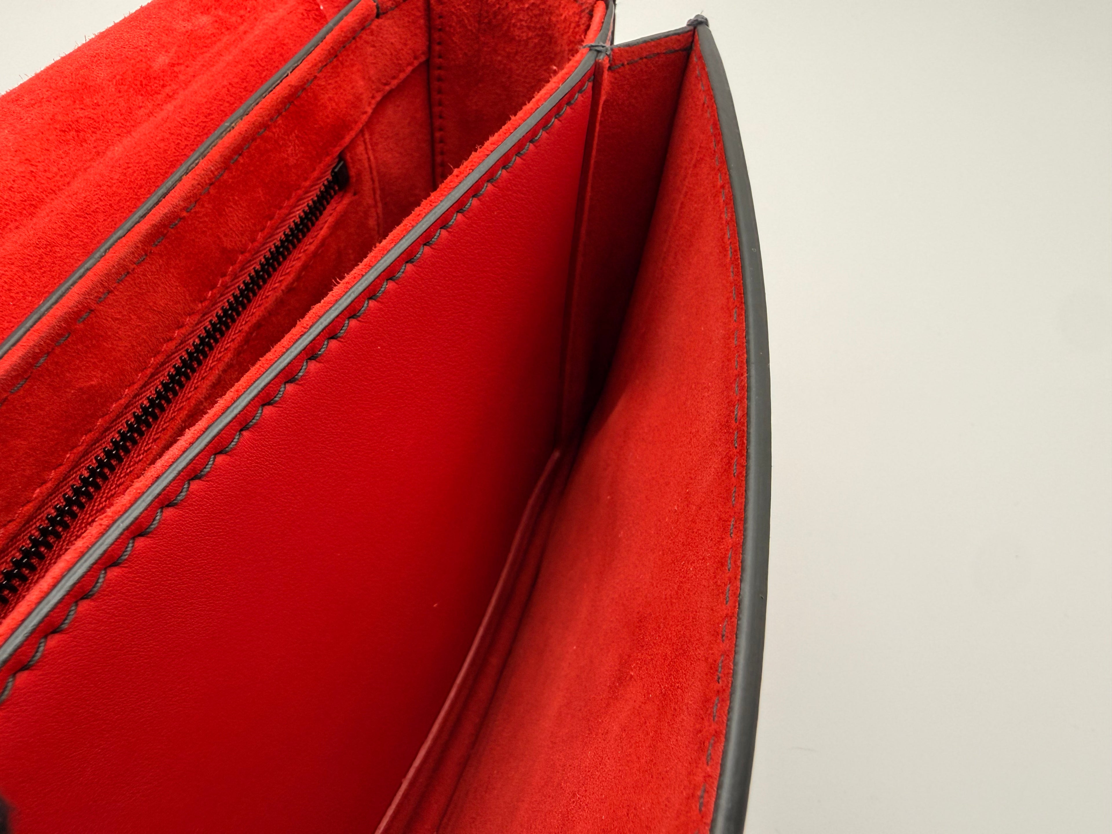 Christian Dior Dio(r)evolution Flap Bag – Lipstick Red Calfskin Leather