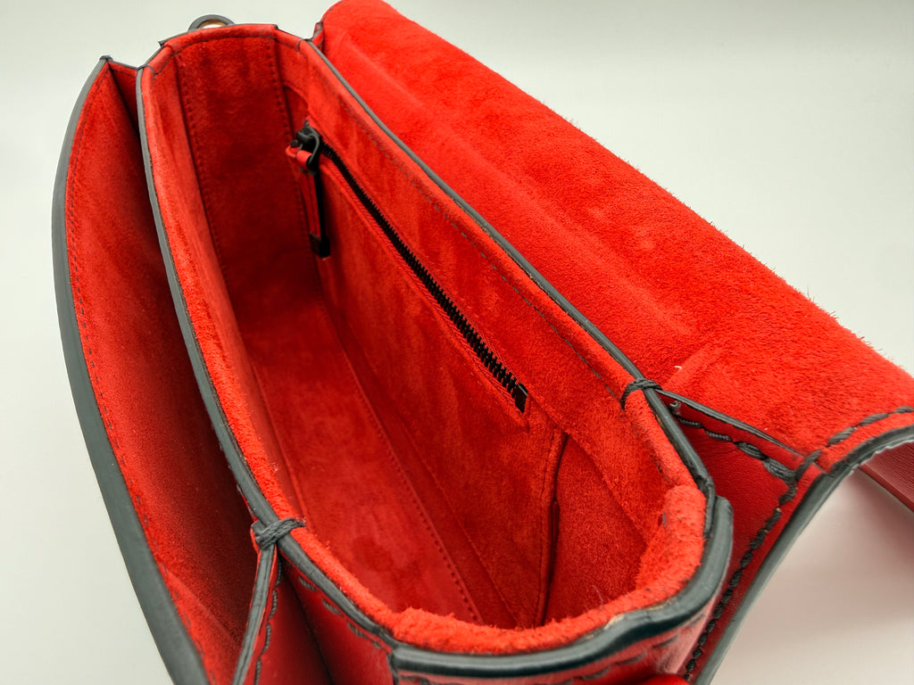 Christian Dior Dio(r)evolution Flap Bag – Lipstick Red Calfskin Leather