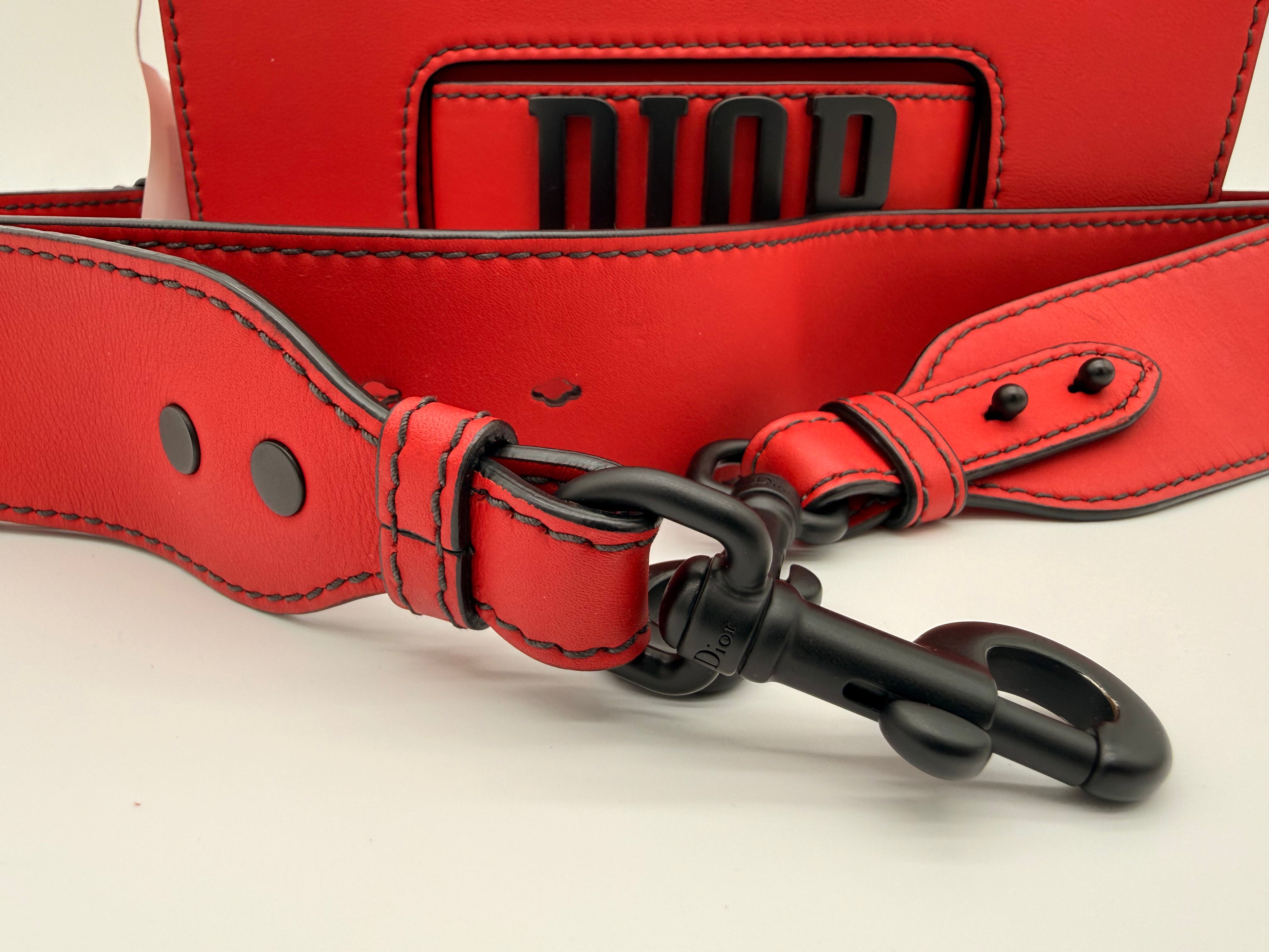 Christian Dior Dio(r)evolution Flap Bag – Lipstick Red Calfskin Leather