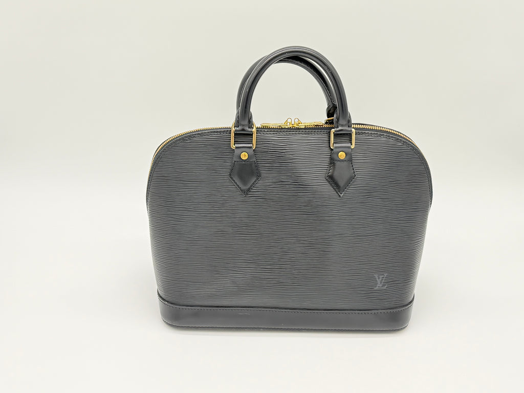 Louis Vuitton Epi Alma Handbag – Black – M52142 – SKU 144616V
