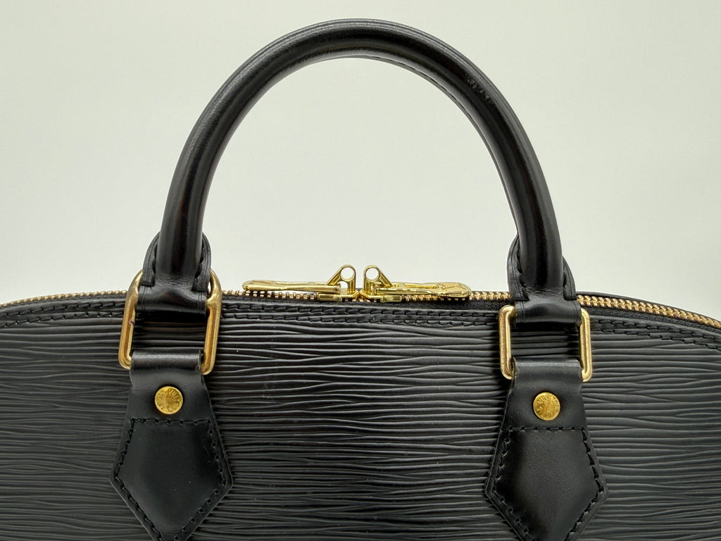 Louis Vuitton Epi Alma Handbag – Black – M52142 – SKU 144616V