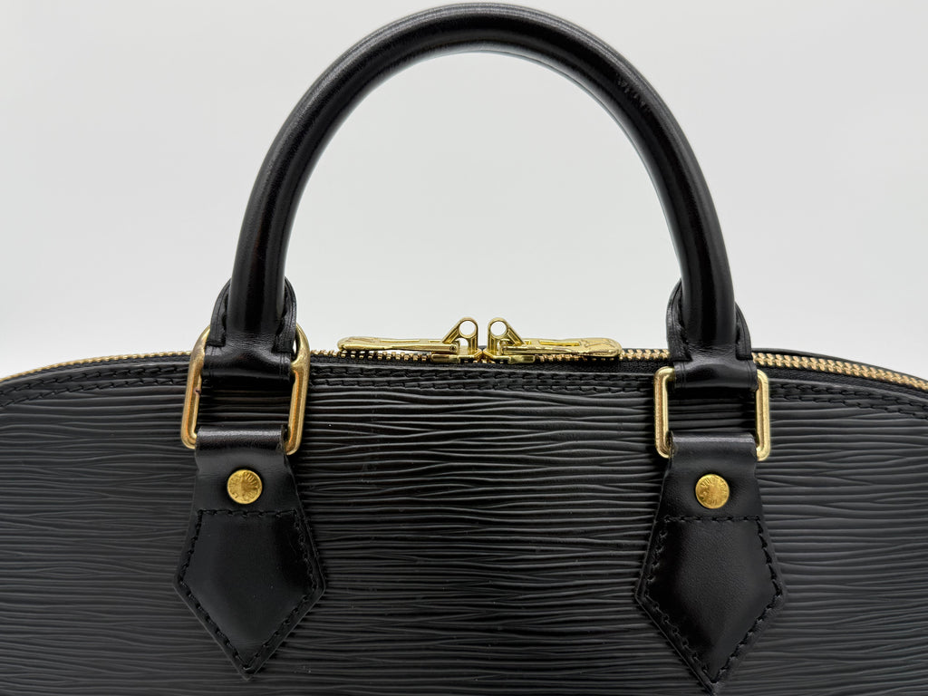 Louis Vuitton Epi Alma Handbag – Black – M52142 – SKU 144616V