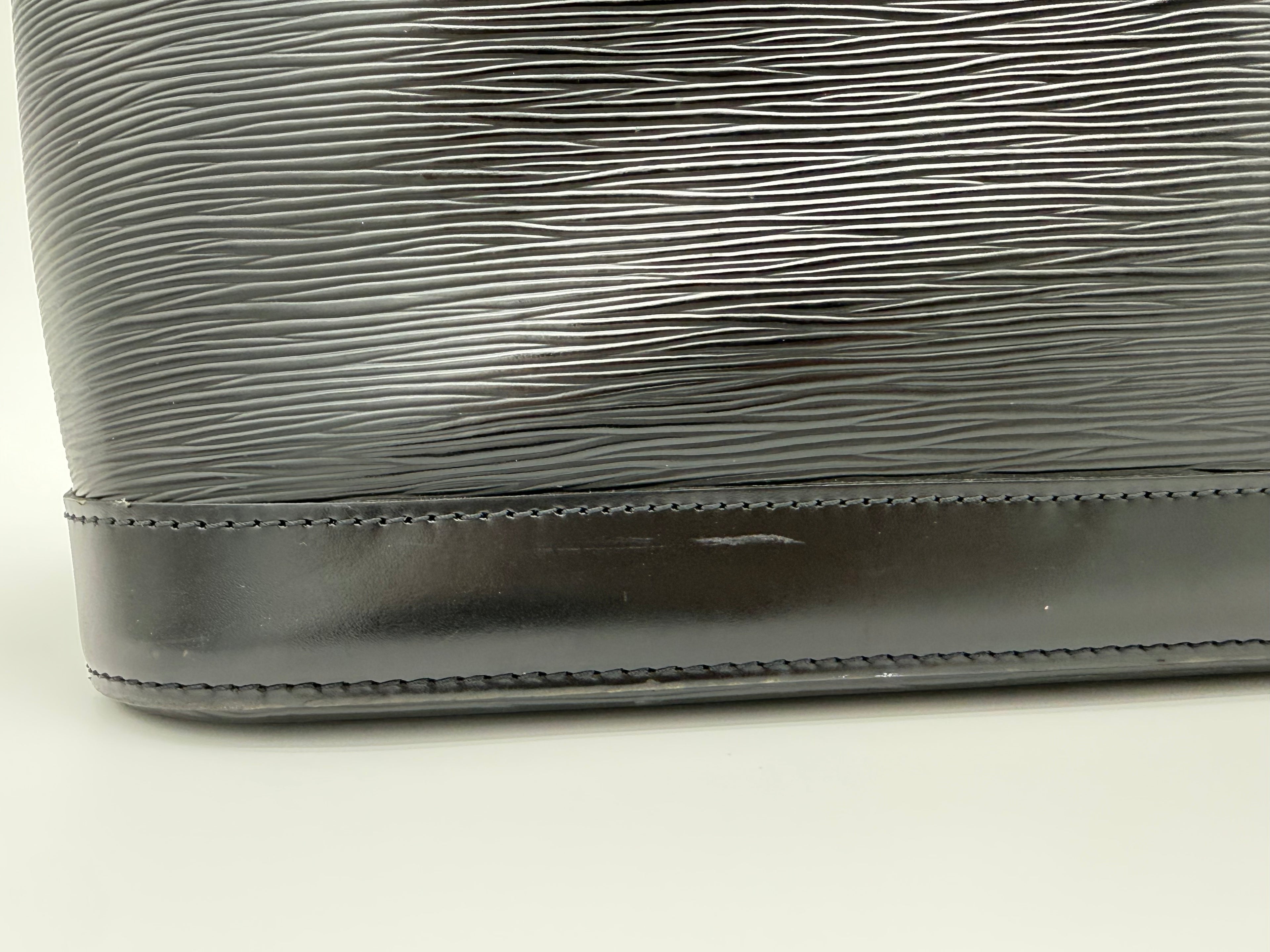 Louis Vuitton Epi Alma Handbag – Black – M52142 – SKU 144616V