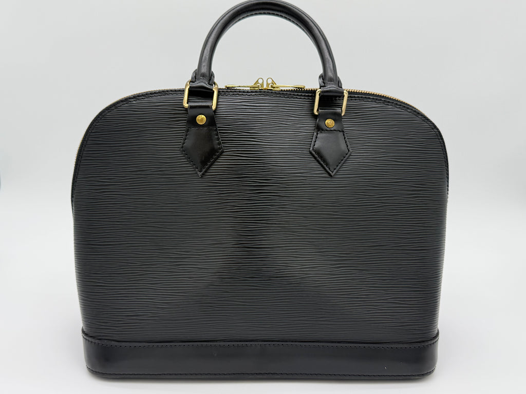 Louis Vuitton Epi Alma Handbag – Black – M52142 – SKU 144616V