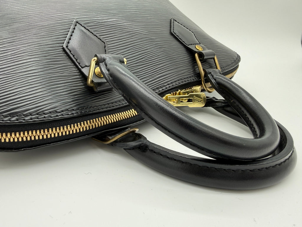 Louis Vuitton Epi Alma Handbag – Black – M52142 – SKU 144616V