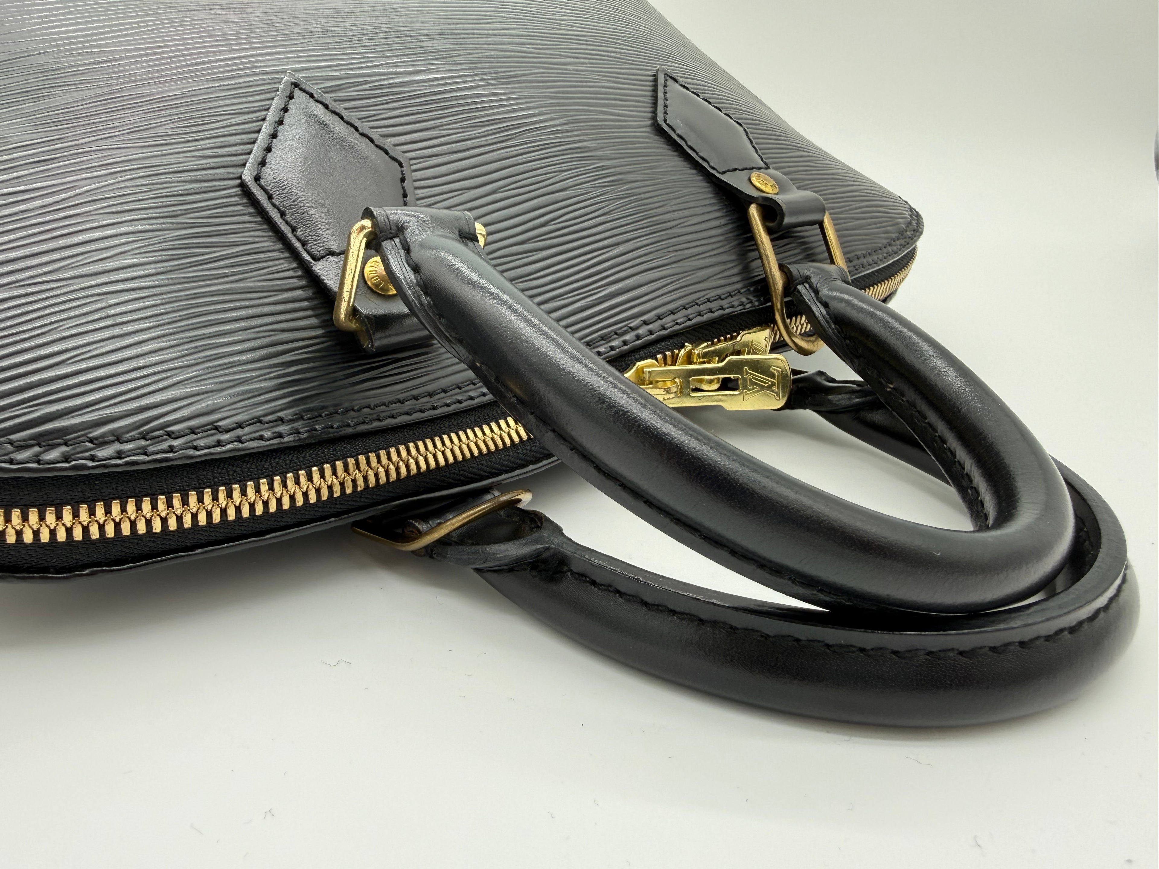Louis Vuitton Epi Alma Handbag – Black – M52142 – SKU 144616V