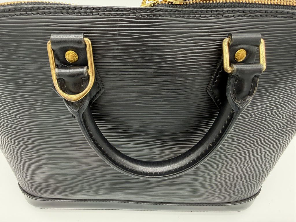 Louis Vuitton Epi Alma Handbag – Black – M52142 – SKU 144616V