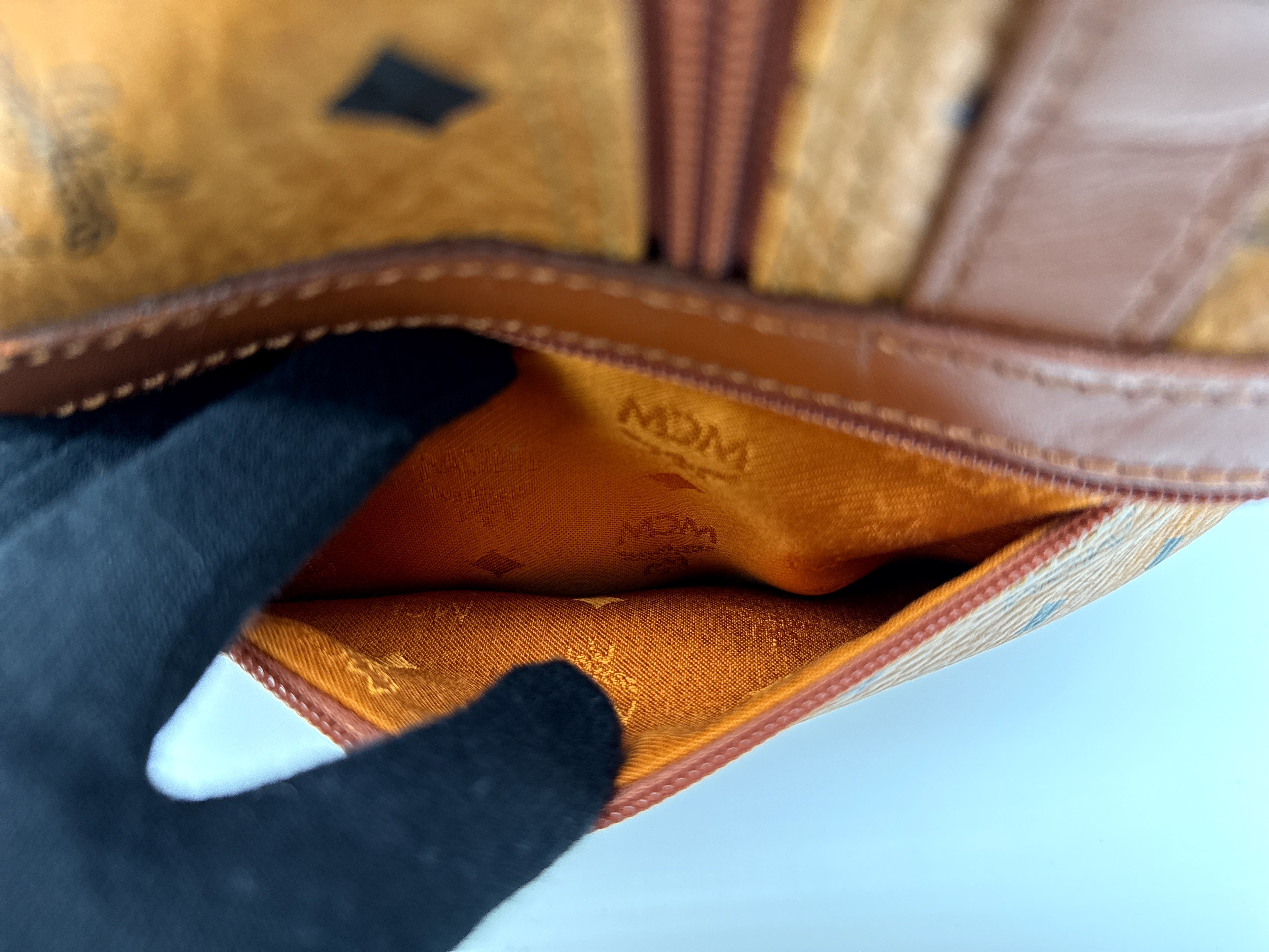 MCM Logogram Visetos Boston Bag – Brown/Gold (SKU: 121348)