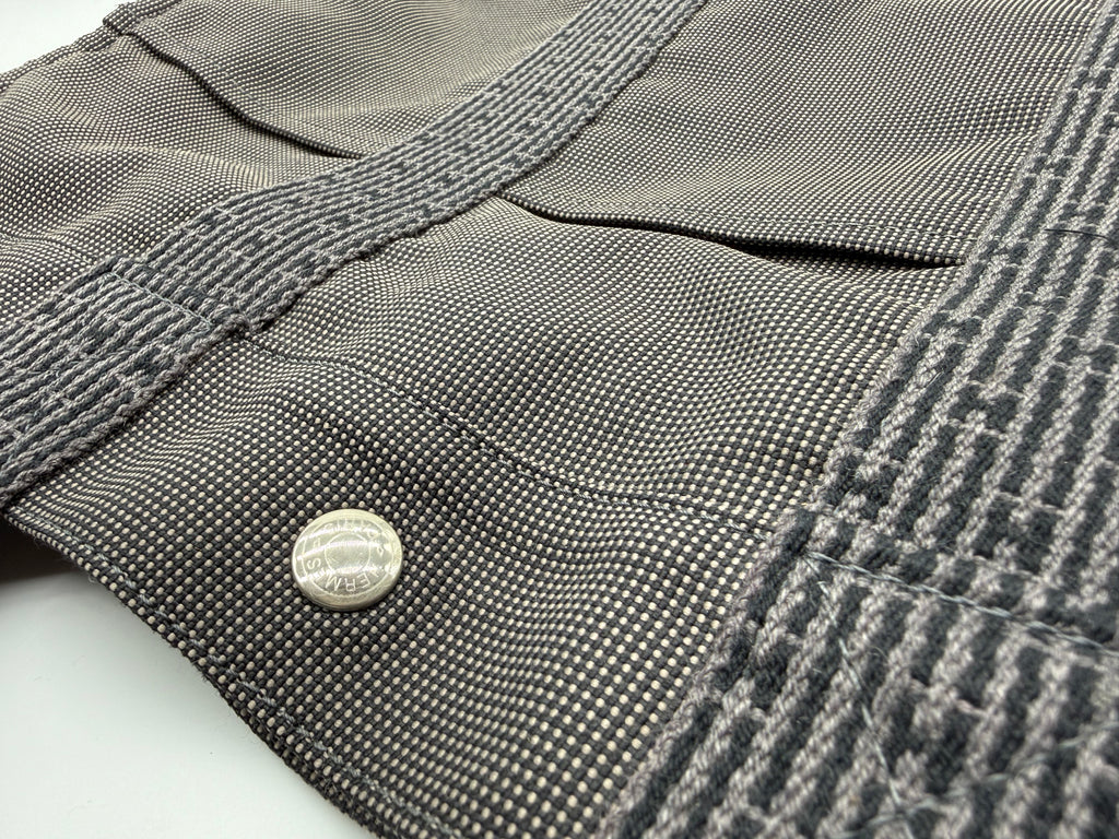 Hermès Her Line MM Hand Bag – Gray Canvas (SKU: 150448)