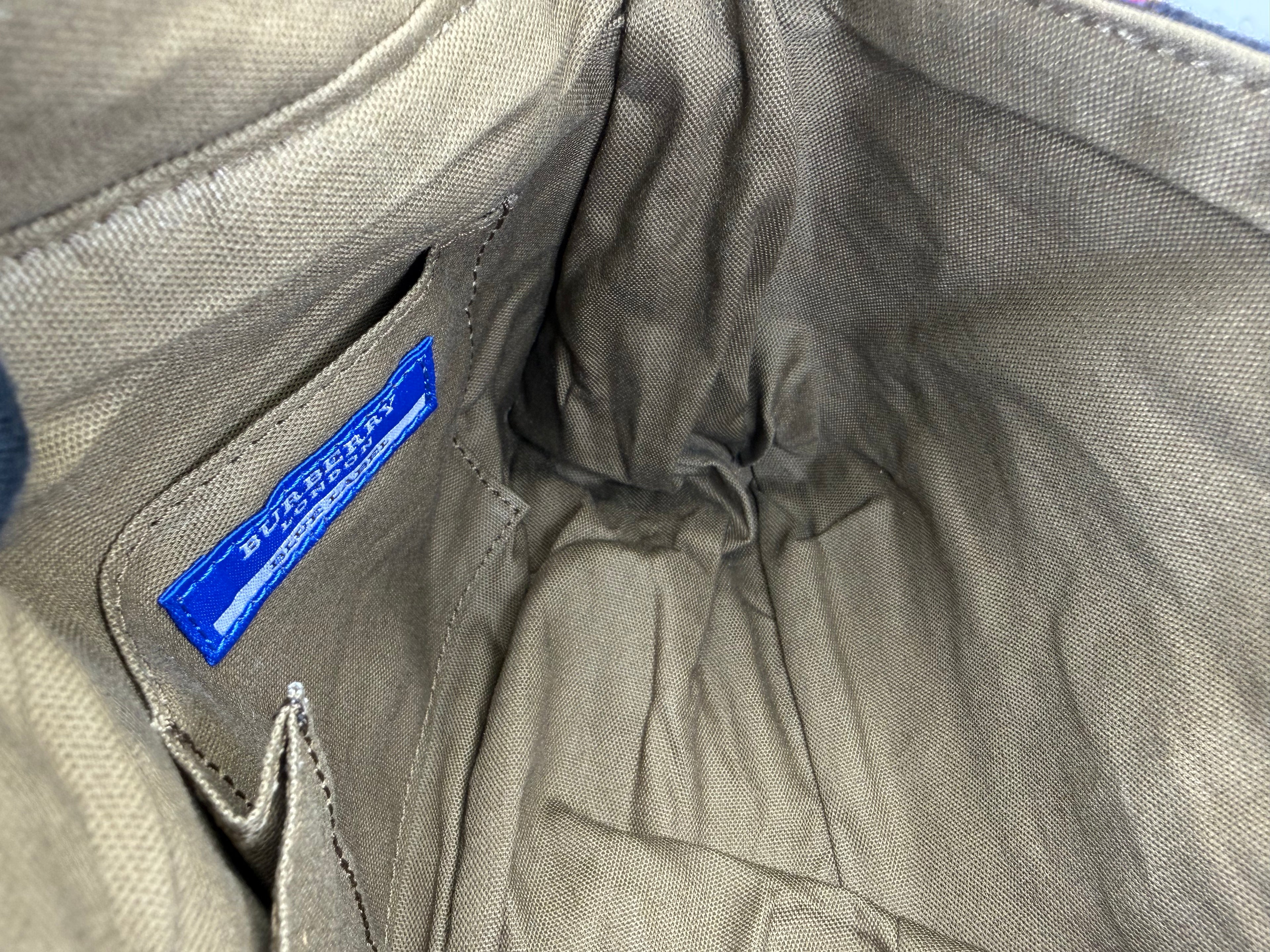 Burberry Nova Check Blue Label Shoulder Bag – Red Wool (SKU: 145519)