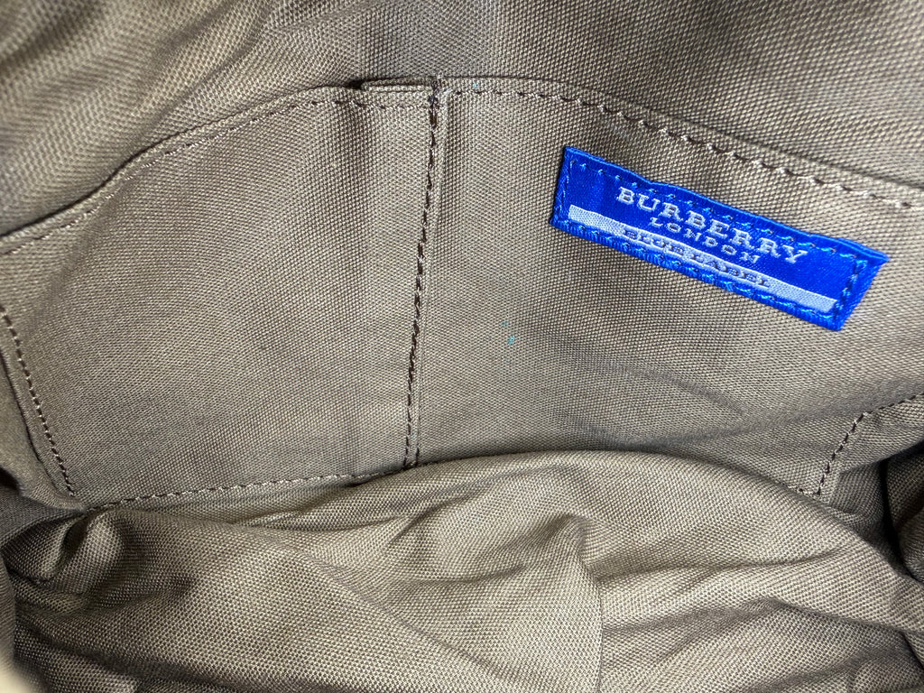 Burberry Nova Check Blue Label Shoulder Bag – Red Wool (SKU: 145519)