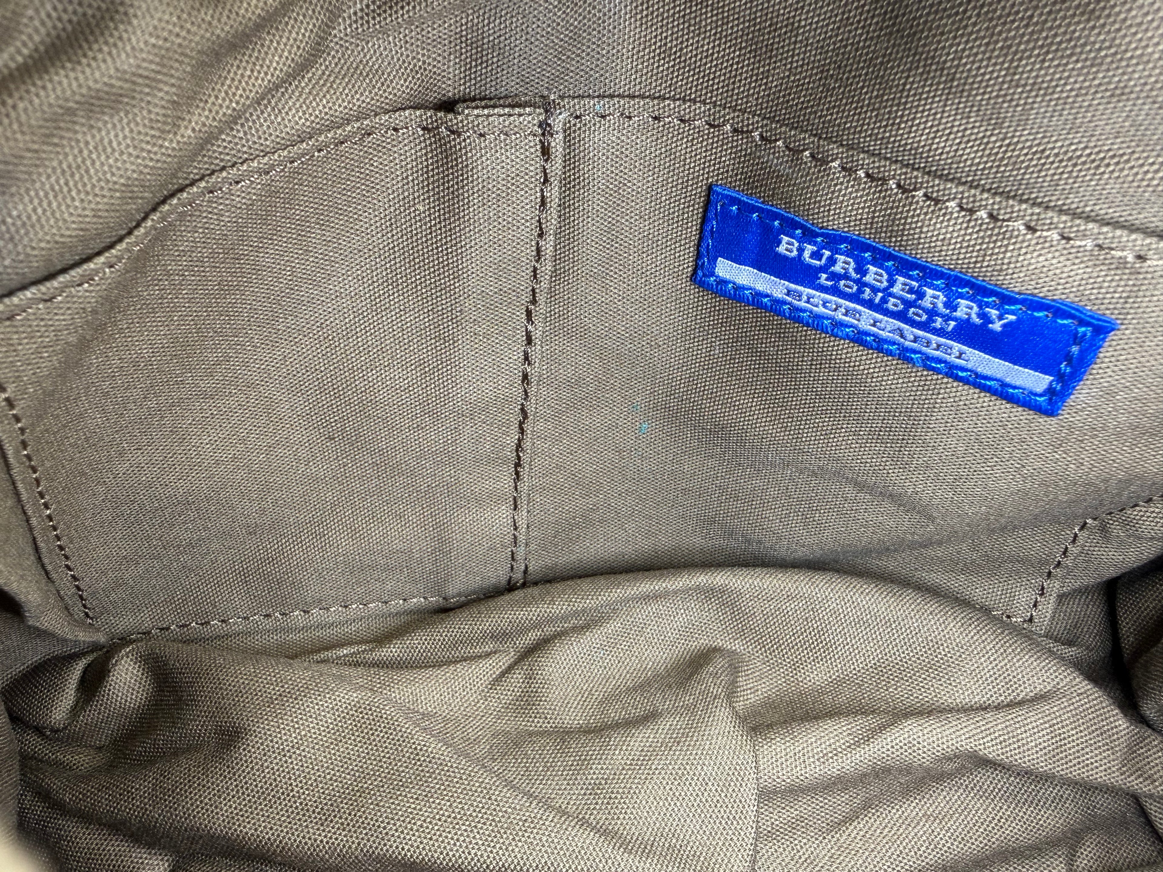 Burberry Nova Check Blue Label Shoulder Bag – Red Wool (SKU: 145519)