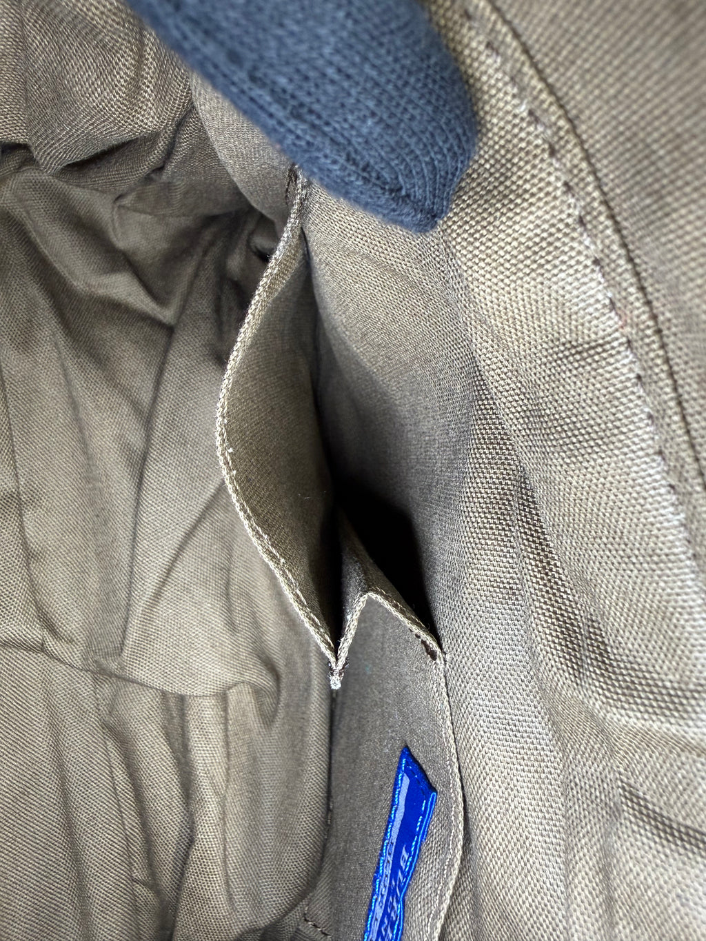 Burberry Nova Check Blue Label Shoulder Bag – Red Wool (SKU: 145519)