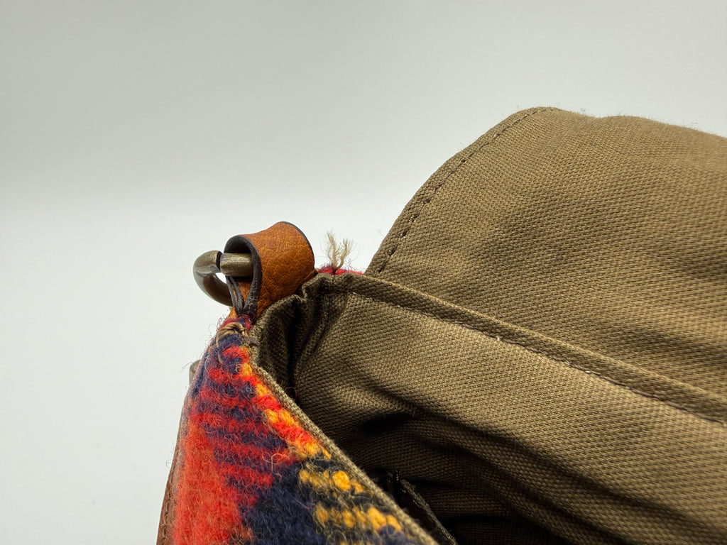 Burberry Nova Check Blue Label Shoulder Bag – Red Wool (SKU: 145519)