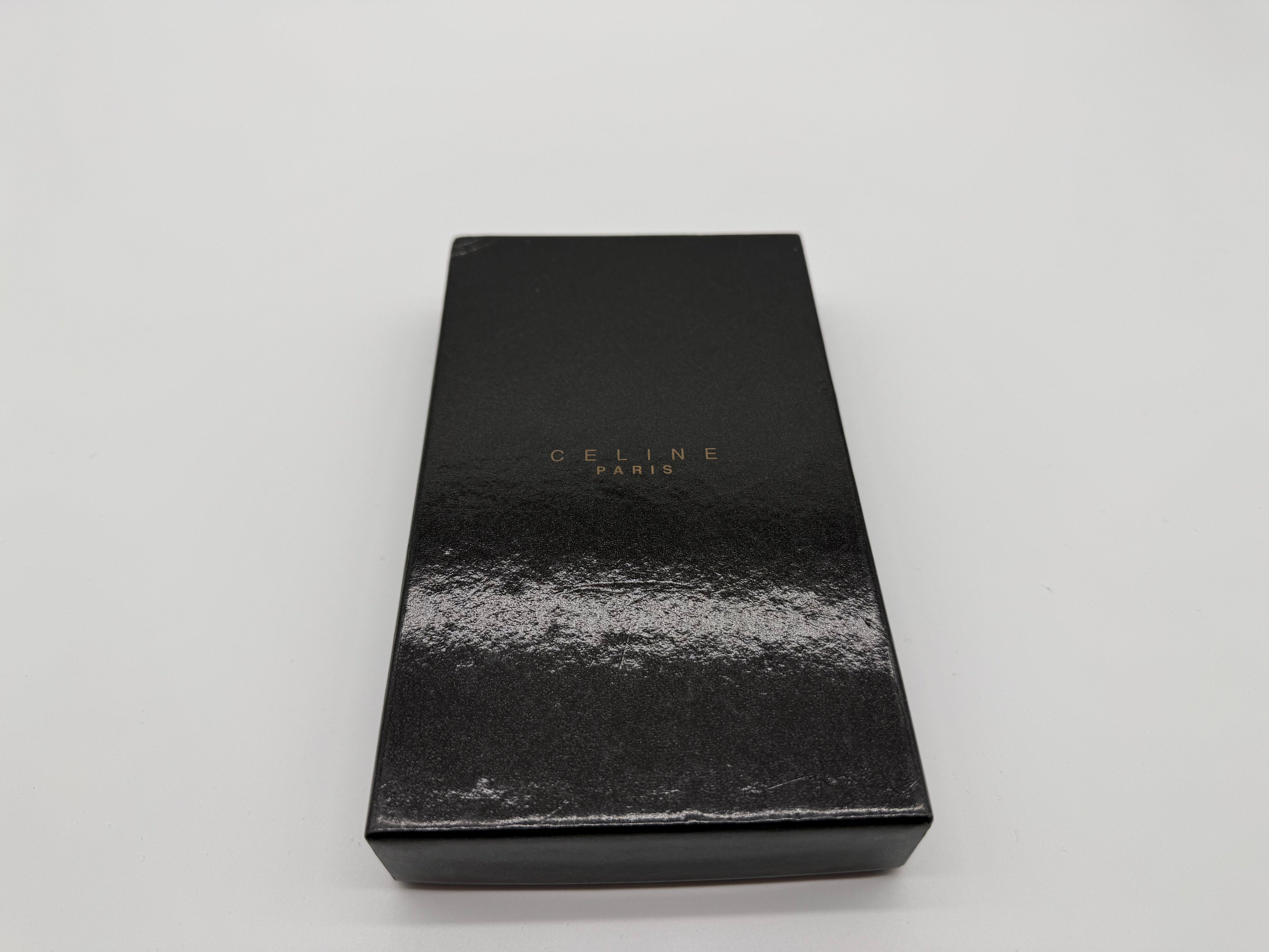 Celine Macadam Canvas Long Wallet – Black PVC Leather (SKU: am9298V)