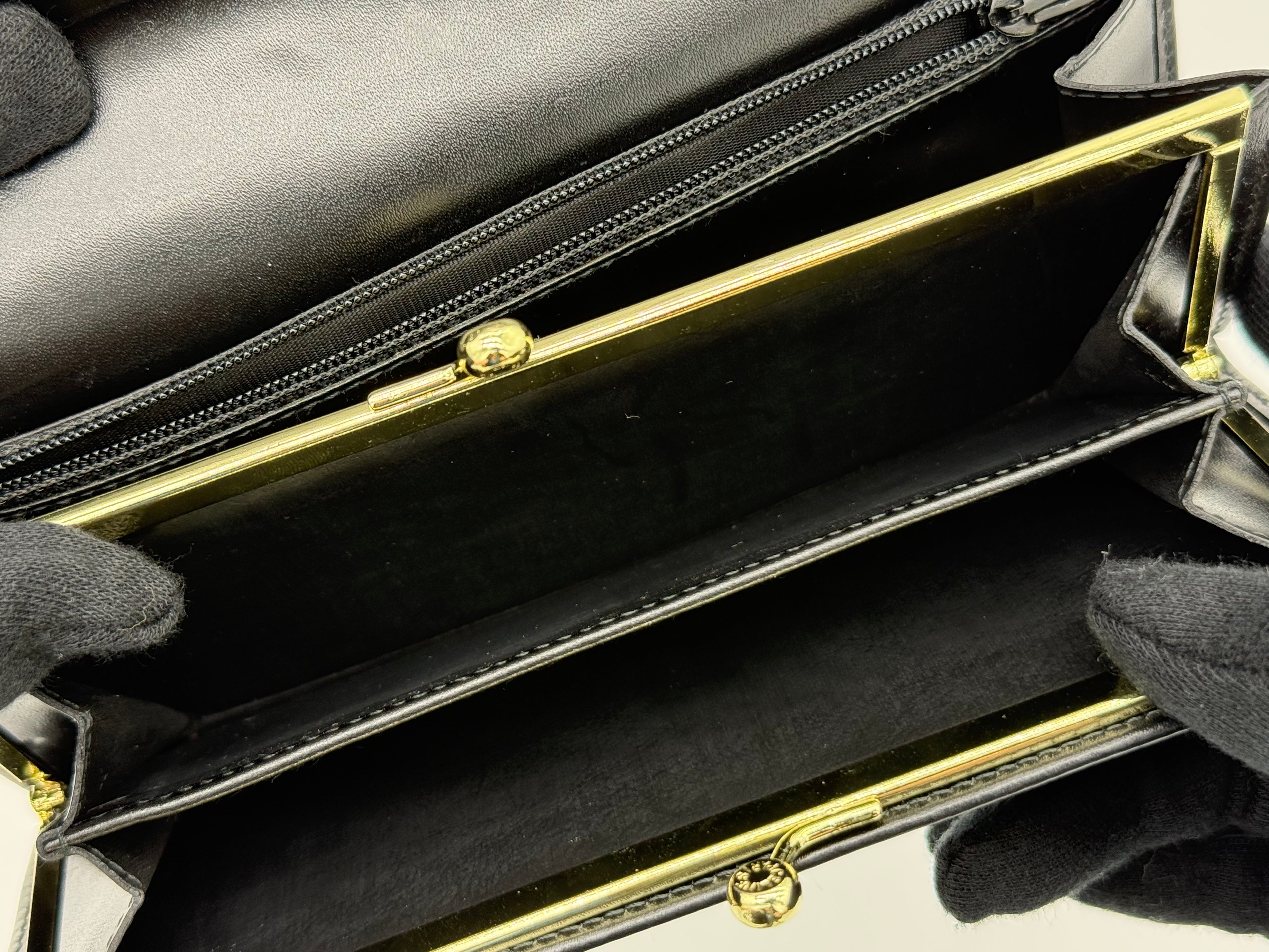 Celine Macadam Canvas Long Wallet – Black PVC Leather (SKU: am9298V)