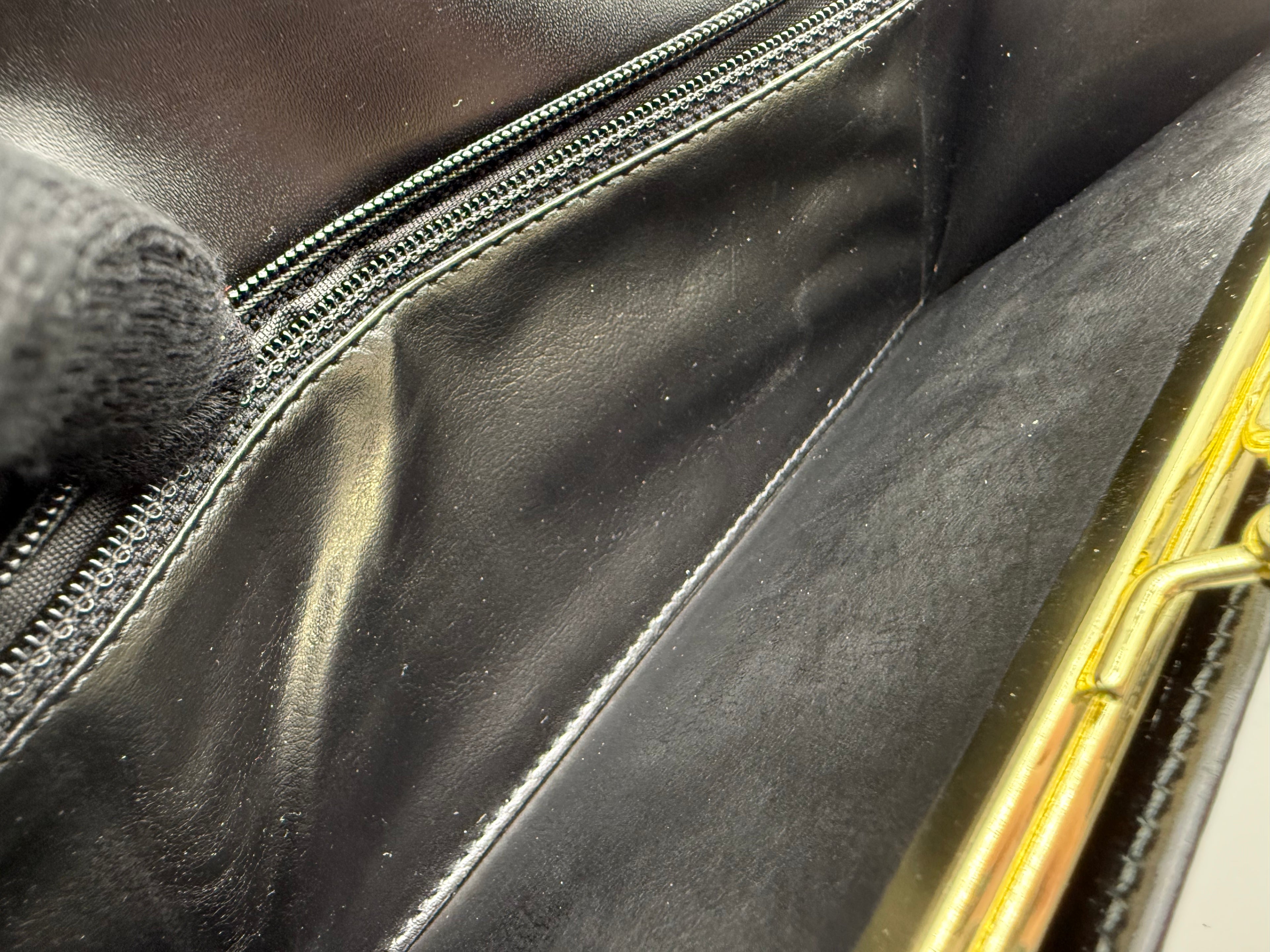 Celine Macadam Canvas Long Wallet – Black PVC Leather (SKU: am9298V)