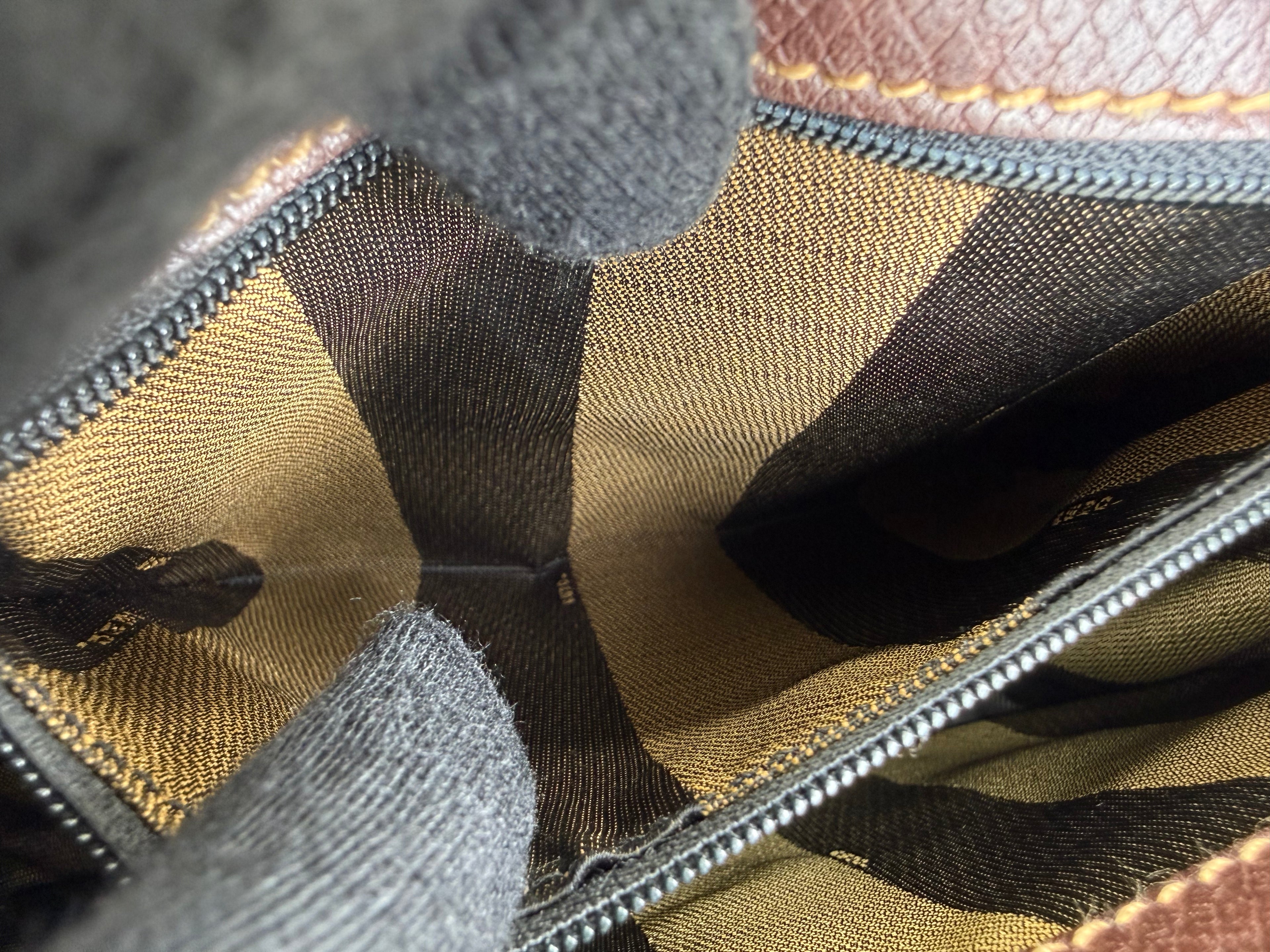 Fendi Leather Shoulder Bag – Brown & Gold (SKU: 148864V)