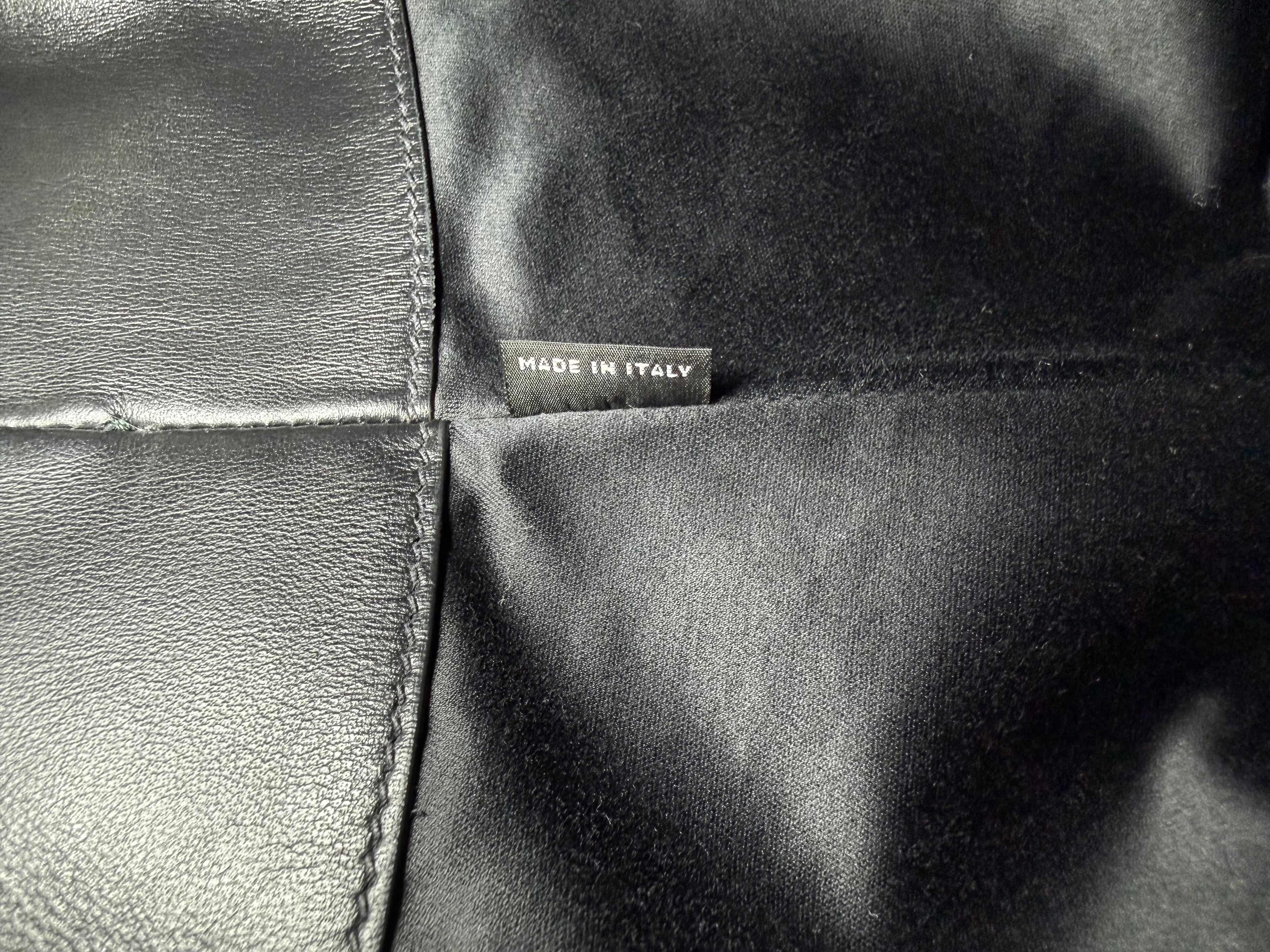 Miu Miu Leather Tote Bag – Black with Silver Hardware (SKU: 145940V)