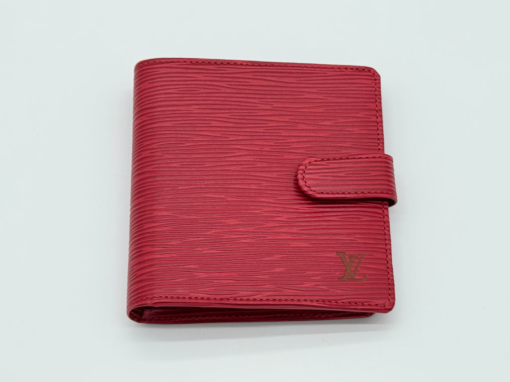 Louis Vuitton Epi Porte Billets Compact Wallet – Red (SKU: am9282)