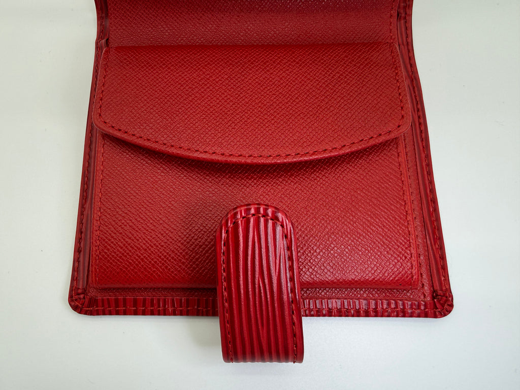 Louis Vuitton Epi Porte Billets Compact Wallet – Red (SKU: am9282)