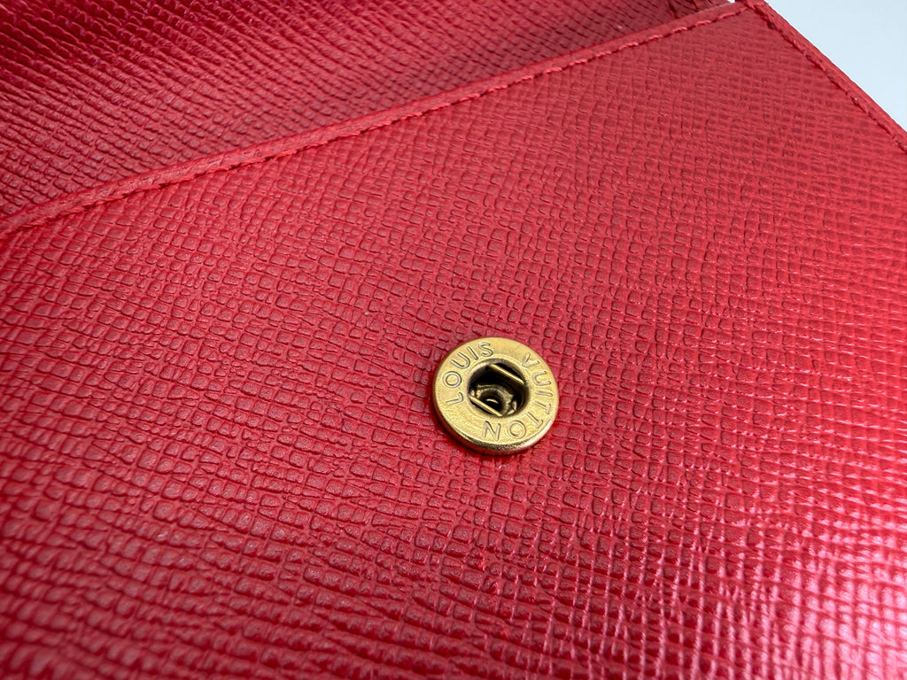 Louis Vuitton Epi Porte Billets Compact Wallet – Red (SKU: am9282)