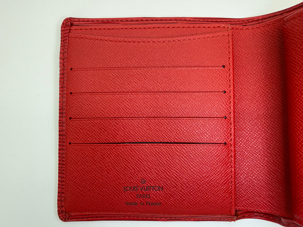 Louis Vuitton Epi Porte Billets Compact Wallet – Red (SKU: am9282)