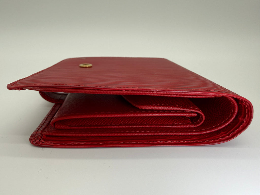 Louis Vuitton Epi Porte Billets Compact Wallet – Red (SKU: am9282)