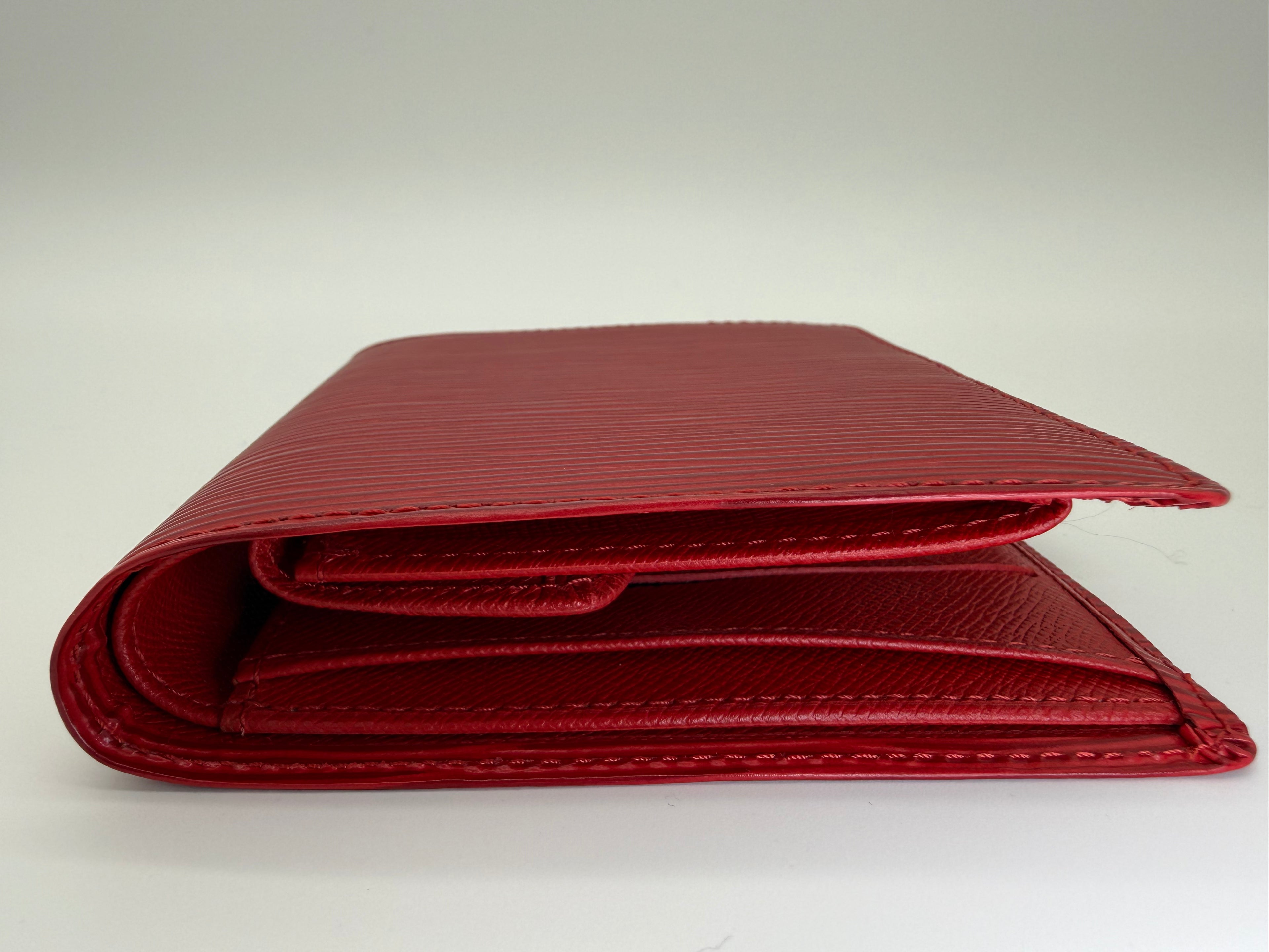 Louis Vuitton Epi Porte Billets Compact Wallet – Red (SKU: am9282)