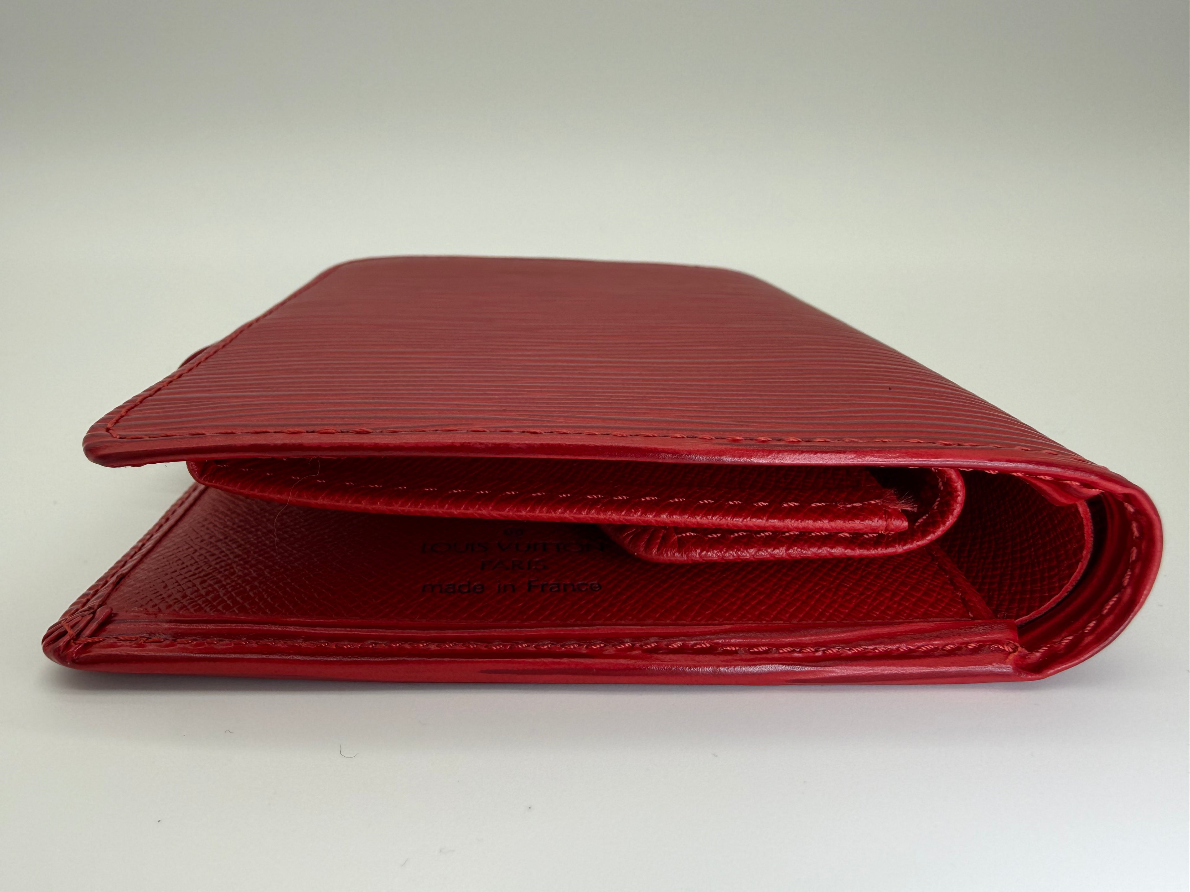 Louis Vuitton Epi Porte Billets Compact Wallet – Red (SKU: am9282)