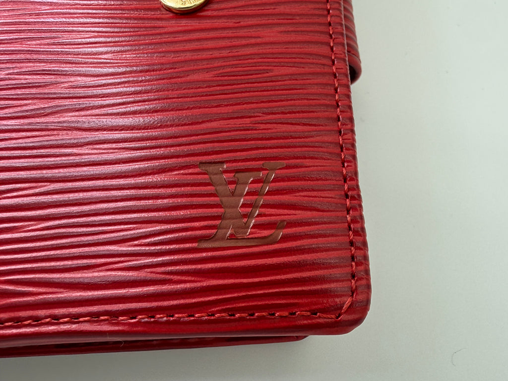 Louis Vuitton Epi Porte Billets Compact Wallet – Red (SKU: am9282)