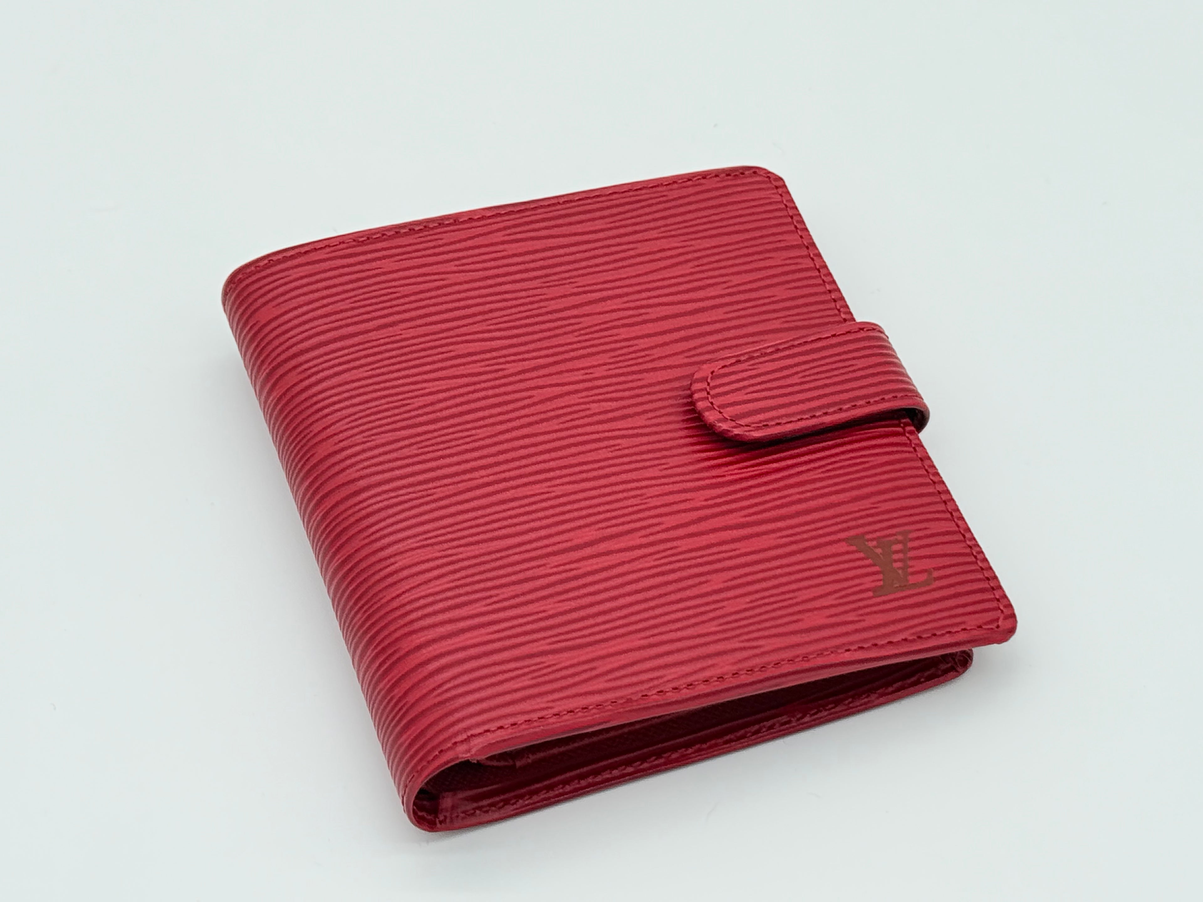 Louis Vuitton Epi Porte Billets Compact Wallet – Red (SKU: am9282)