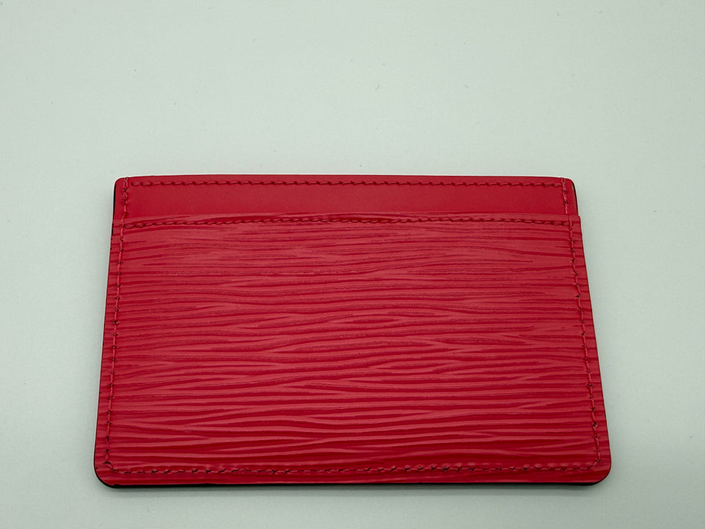 Louis Vuitton Epi Porte Cartes Simple Card Case – Soft Pink Epi Leather (SKU: am9234M)