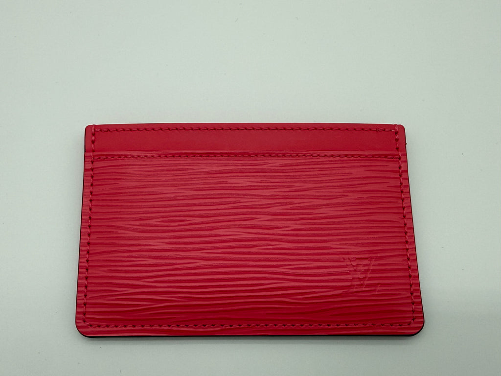 Louis Vuitton Epi Porte Cartes Simple Card Case – Soft Pink Epi Leather (SKU: am9234M)