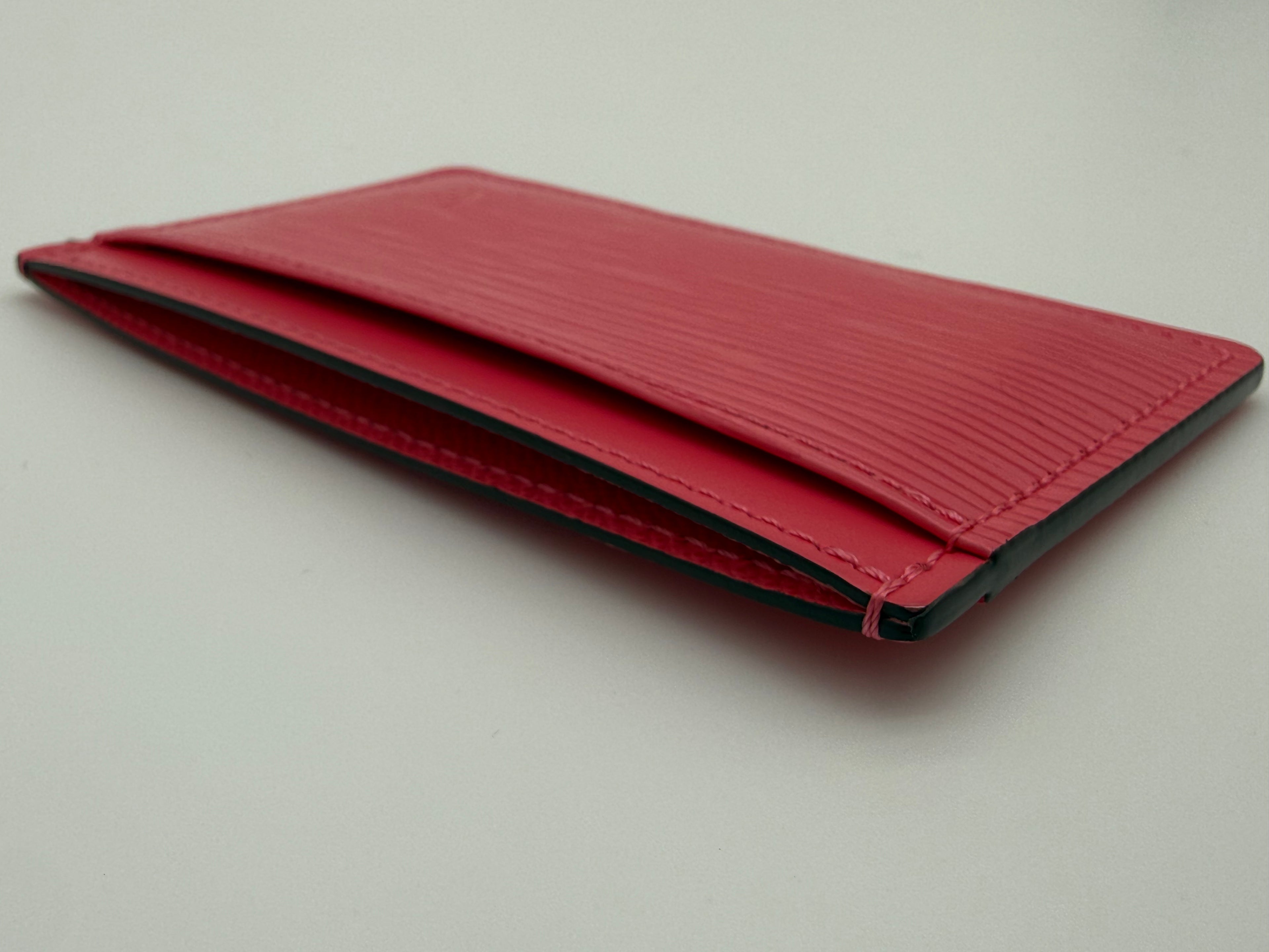 Louis Vuitton Epi Porte Cartes Simple Card Case – Soft Pink Epi Leather (SKU: am9234M)