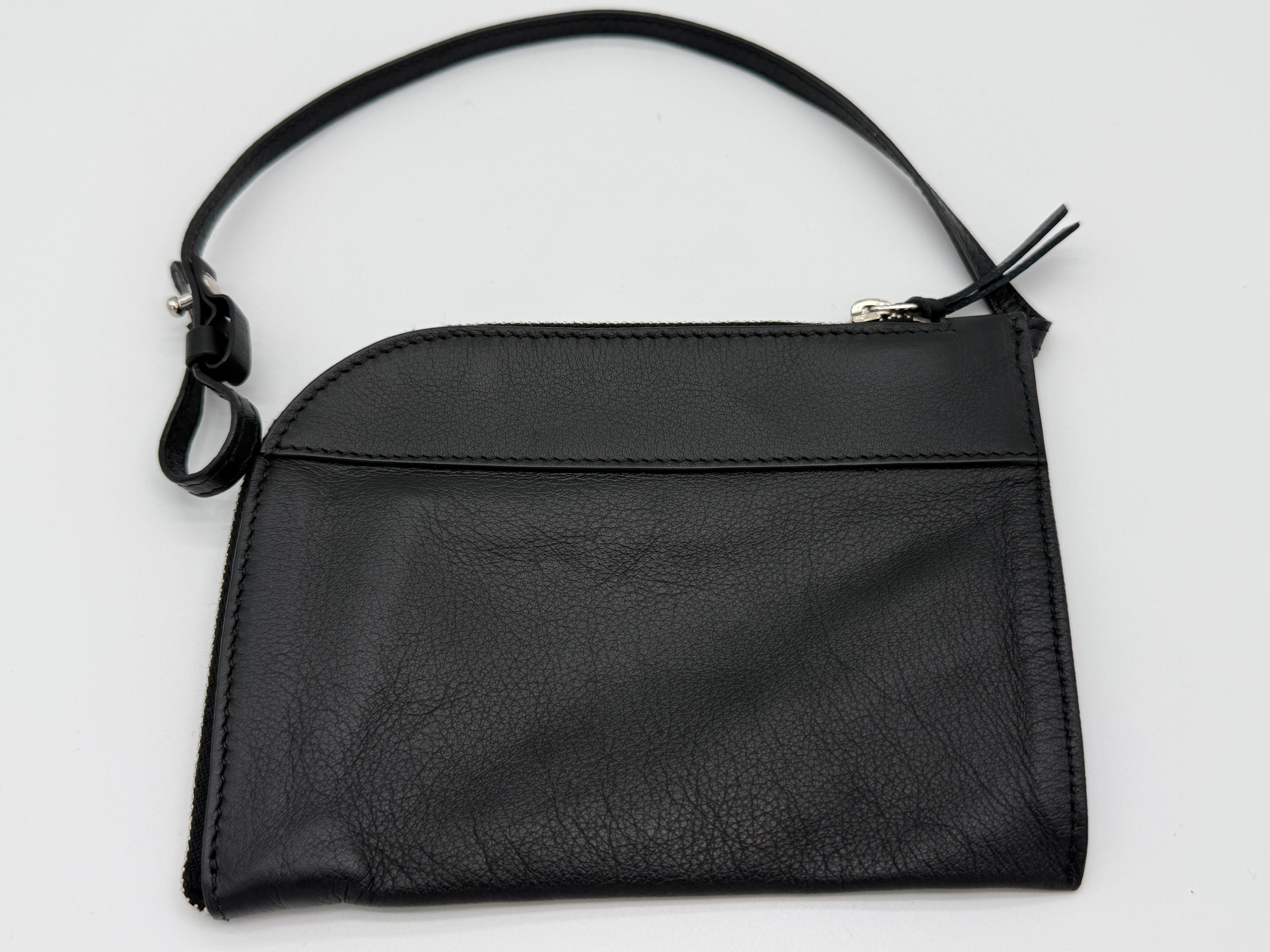 Balenciaga Zigzag Shoulder Bag – Blue Canvas & Silver Hardware (SKU: 145245)