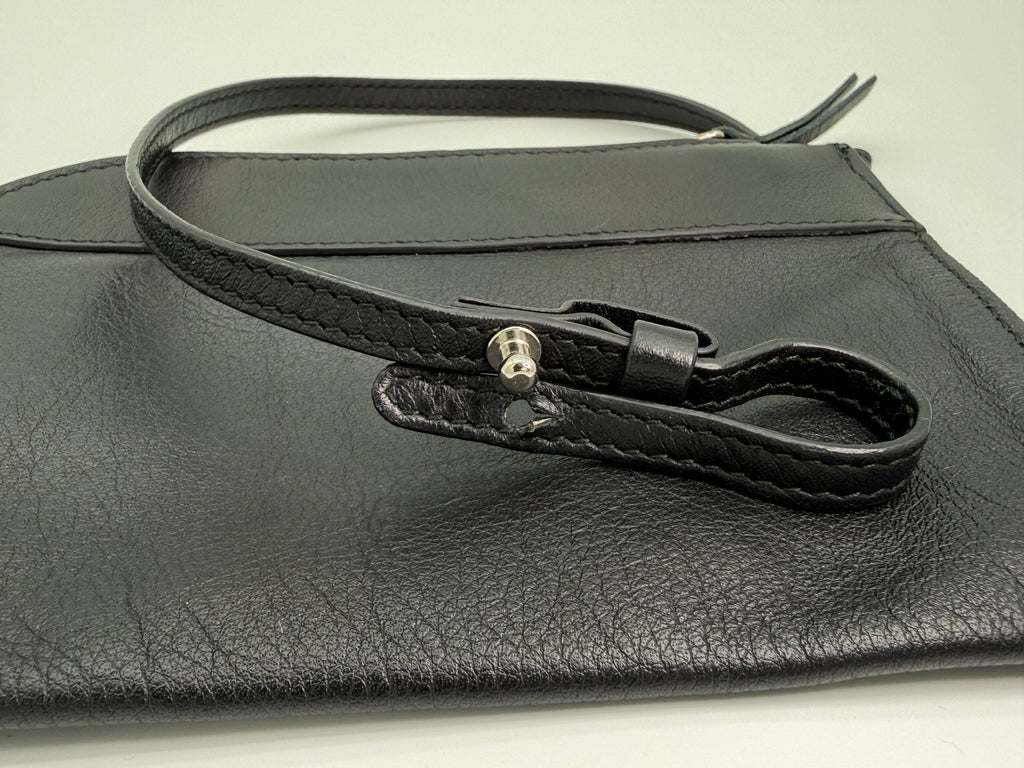 Balenciaga Zigzag Shoulder Bag – Blue Canvas & Silver Hardware (SKU: 145245)