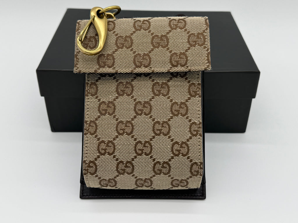 Gucci GG Canvas Shoulder Bag – Beige with Gold Hardware (SKU: gh802)