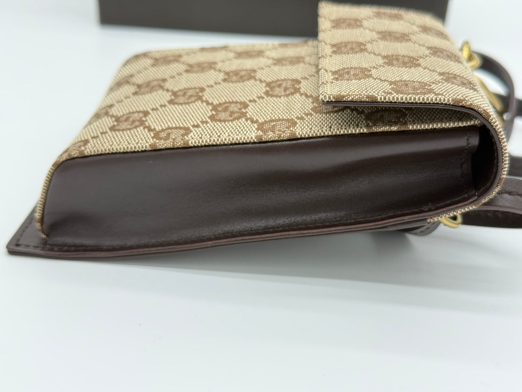 Gucci GG Canvas Shoulder Bag – Beige with Gold Hardware (SKU: gh802)