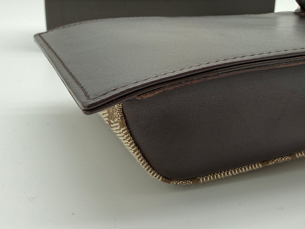 Gucci GG Canvas Shoulder Bag – Beige with Gold Hardware (SKU: gh802)