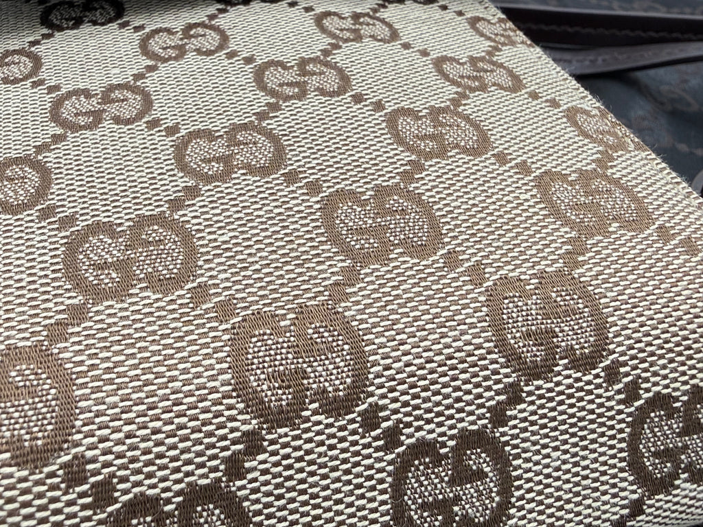 Gucci GG Canvas Shoulder Bag – Beige with Gold Hardware (SKU: gh802)