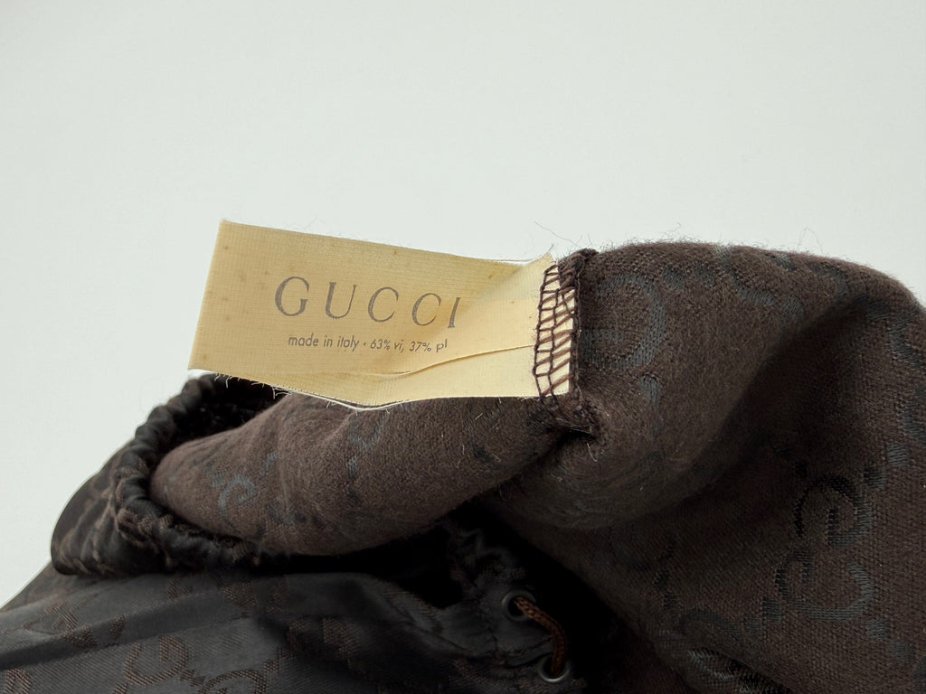 Gucci GG Canvas Shoulder Bag – Beige with Gold Hardware (SKU: gh802)