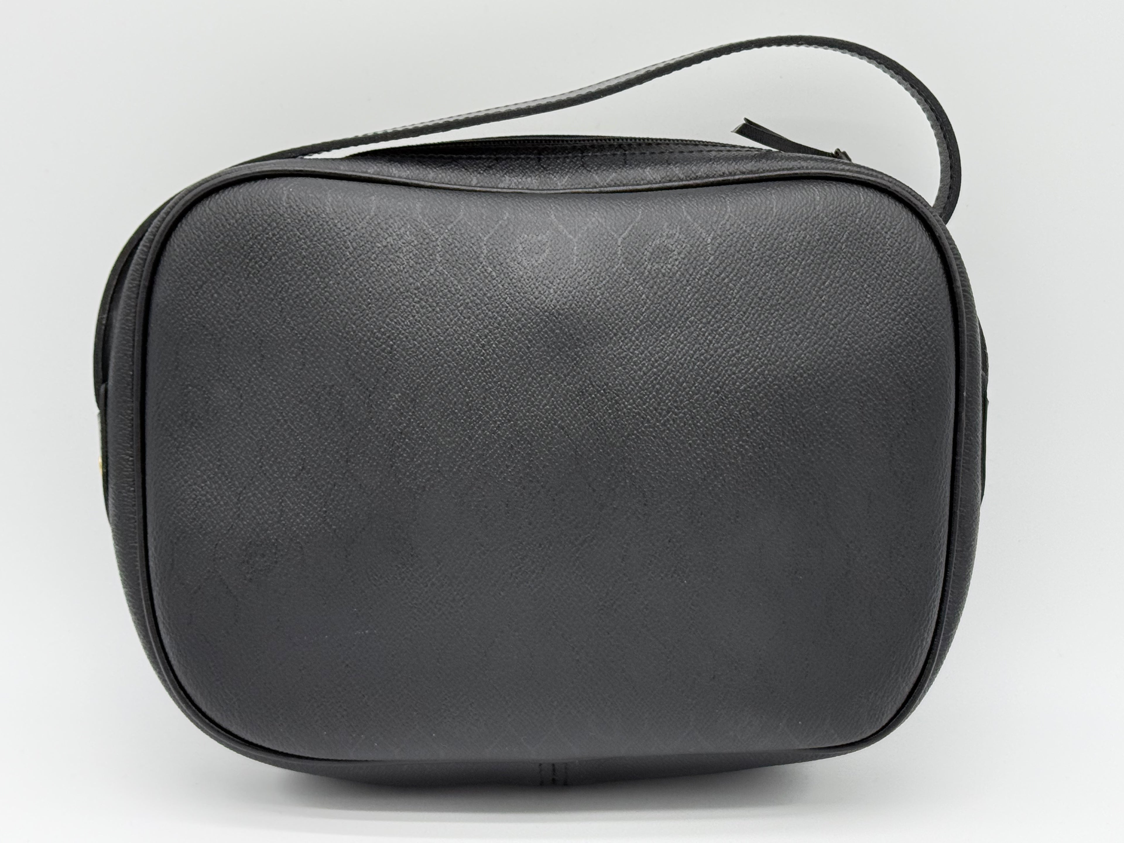 Christian Dior Honeycomb Canvas Shoulder Bag – Black & Gold (SKU: BA2275)