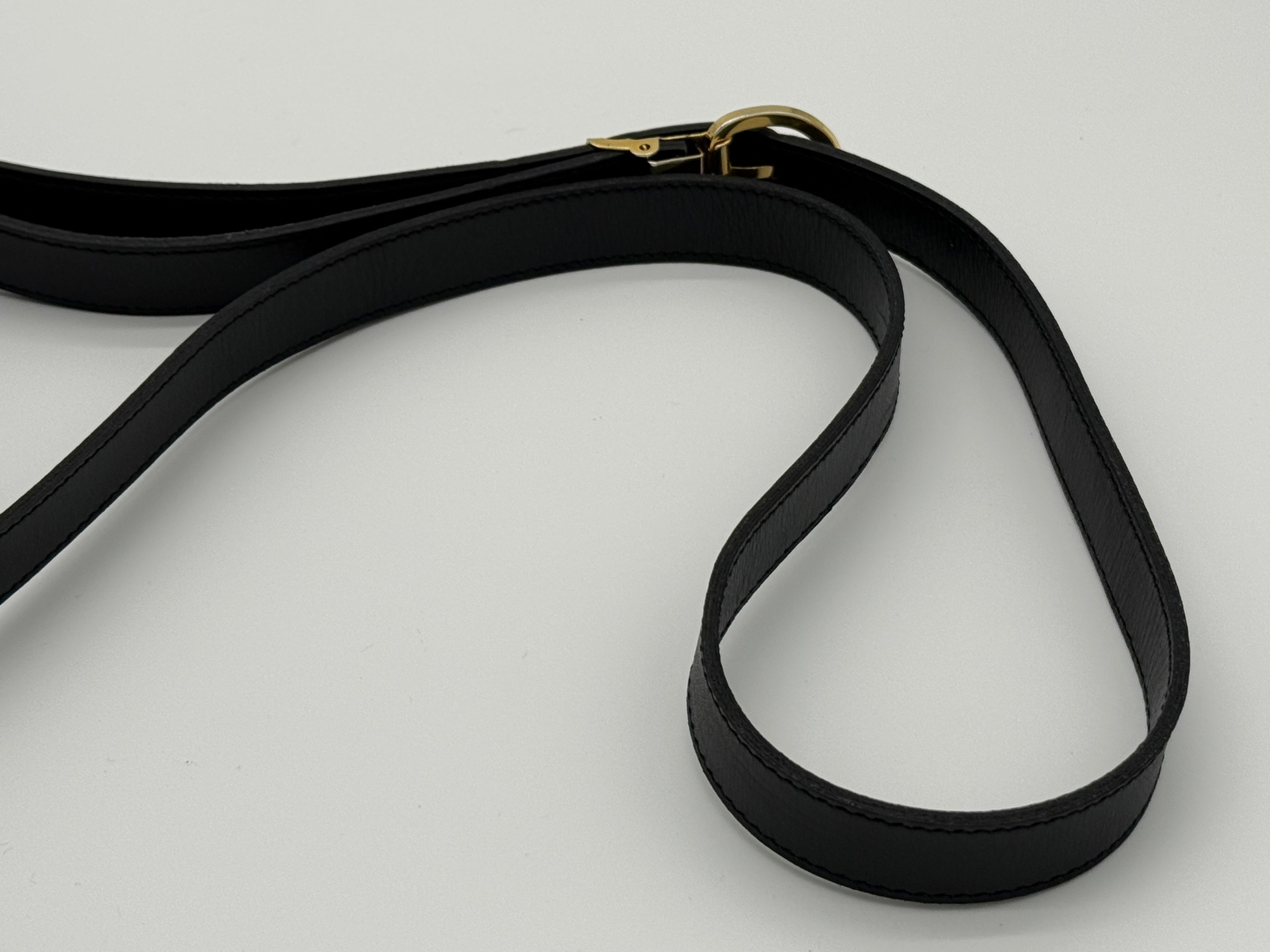 Christian Dior Honeycomb Canvas Shoulder Bag – Black & Gold (SKU: BA2275)