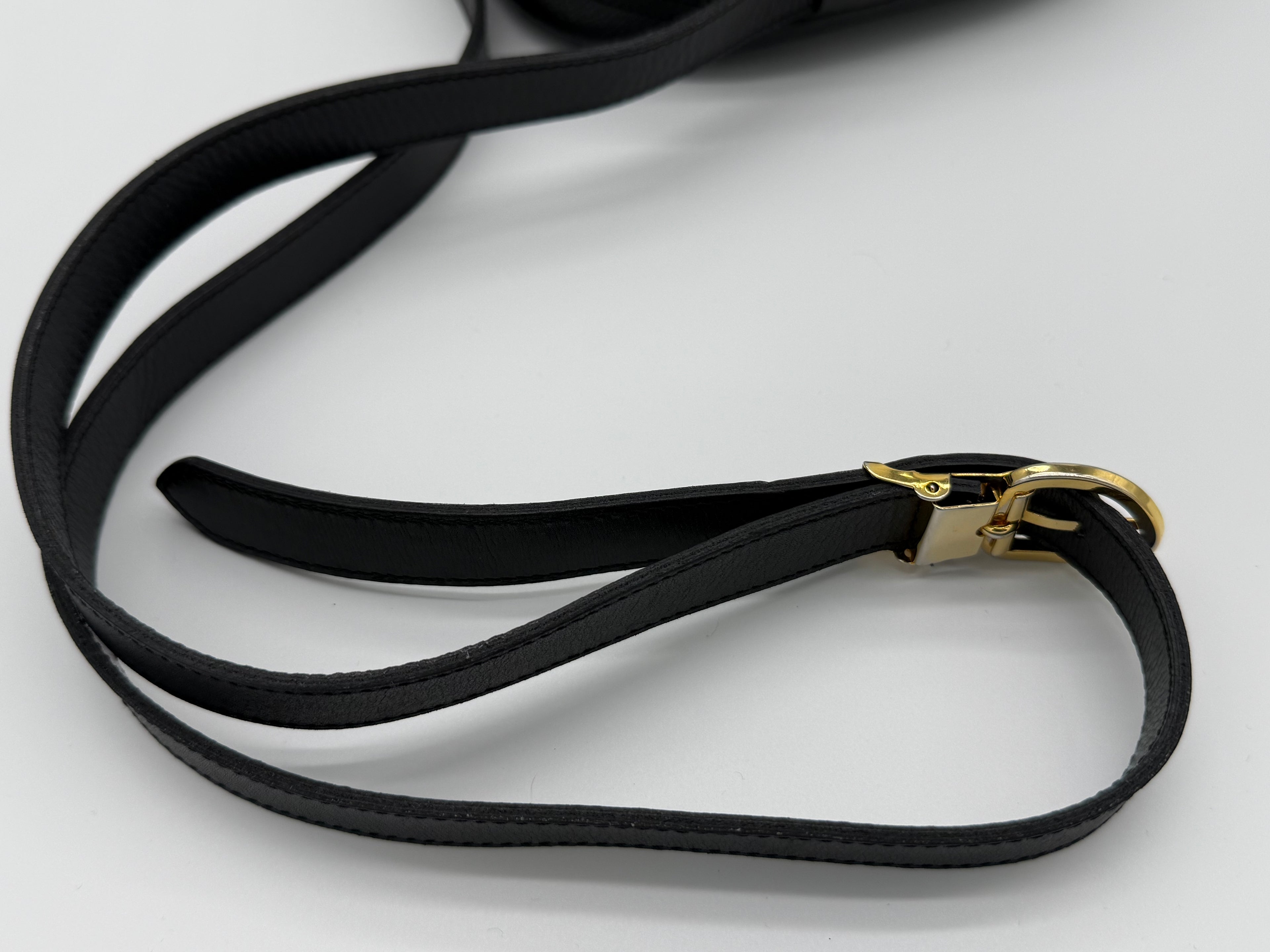 Christian Dior Honeycomb Canvas Shoulder Bag – Black & Gold (SKU: BA2275)